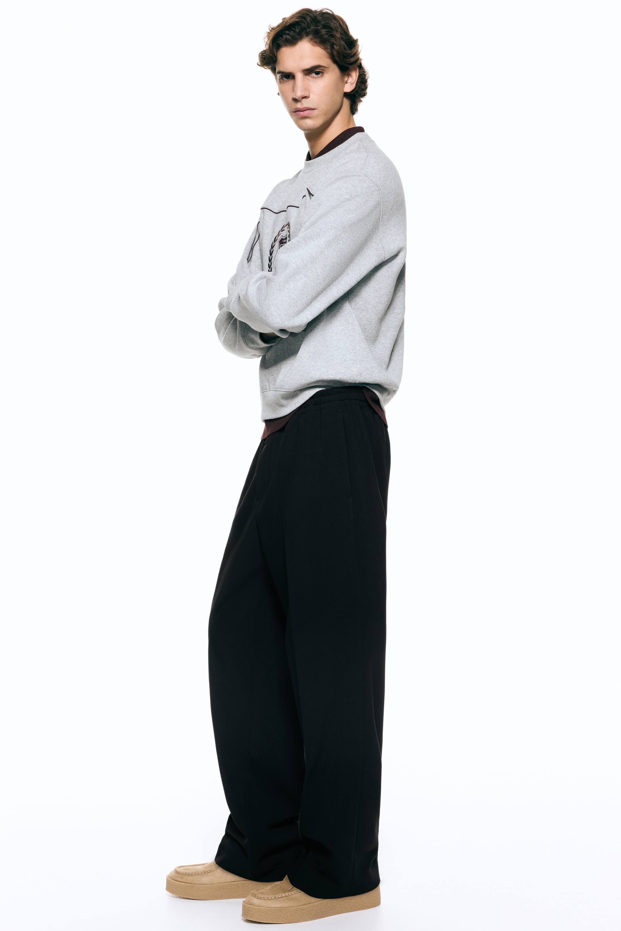 Größeres Bild anzeigen: Hose in Relaxed Fit - Schwarz - Men | H&M AT 9
