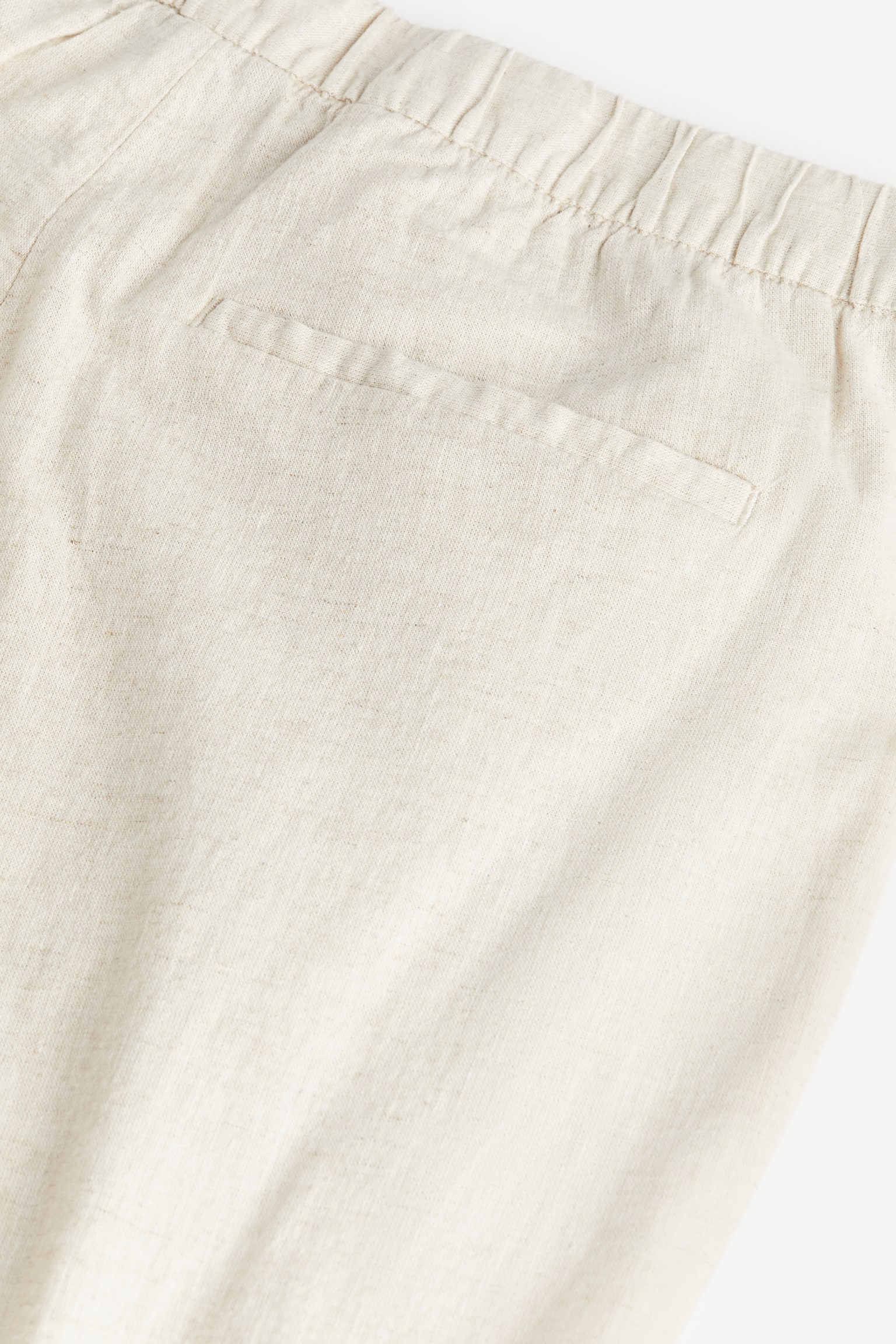 Regular Fit Linen-blend trousers - Cream/White/Navy blue/Sage green - 4