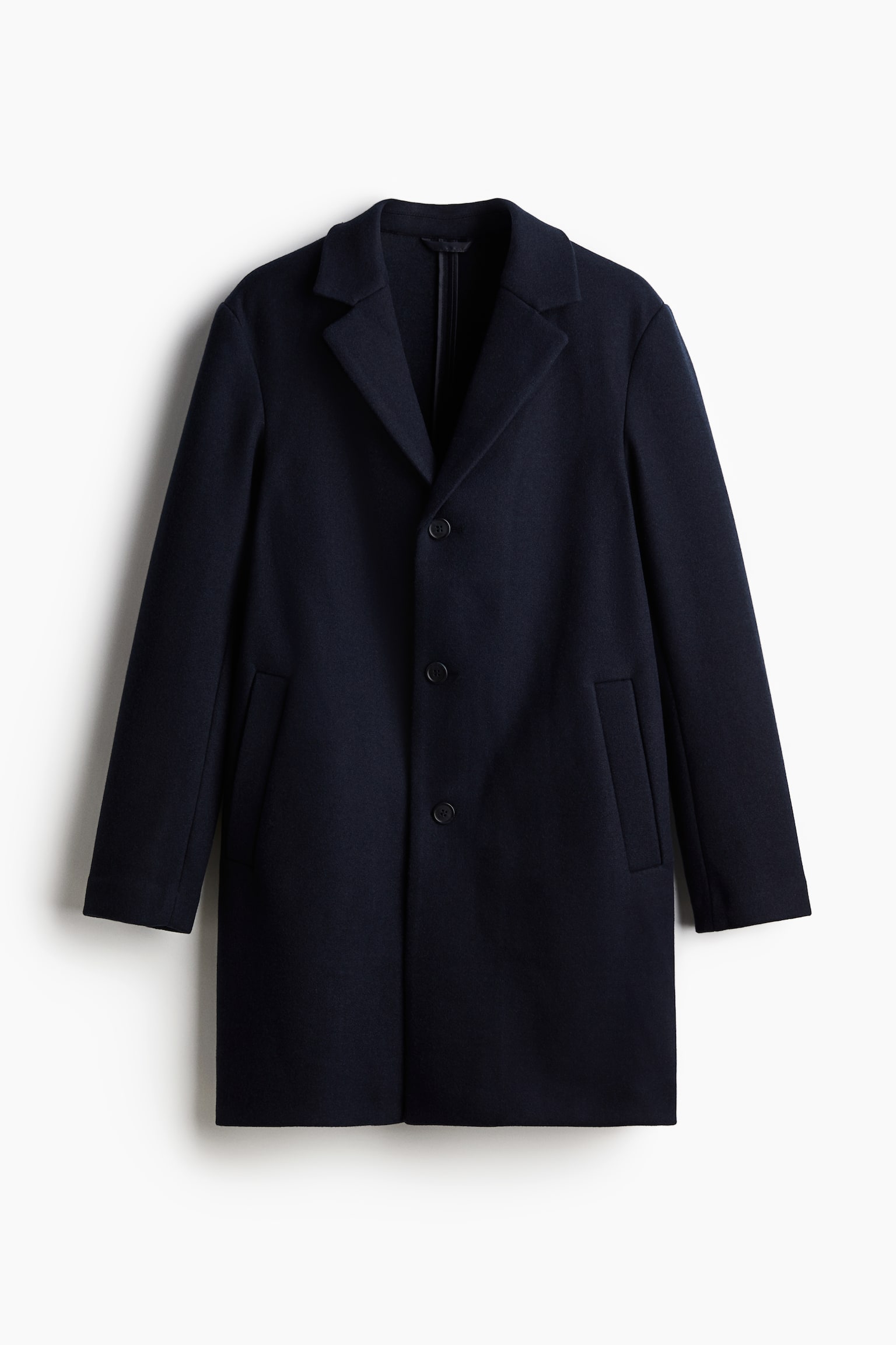 Slim Fit Wool-blend coat - Navy blue/Beige/Dark grey/Black - 2