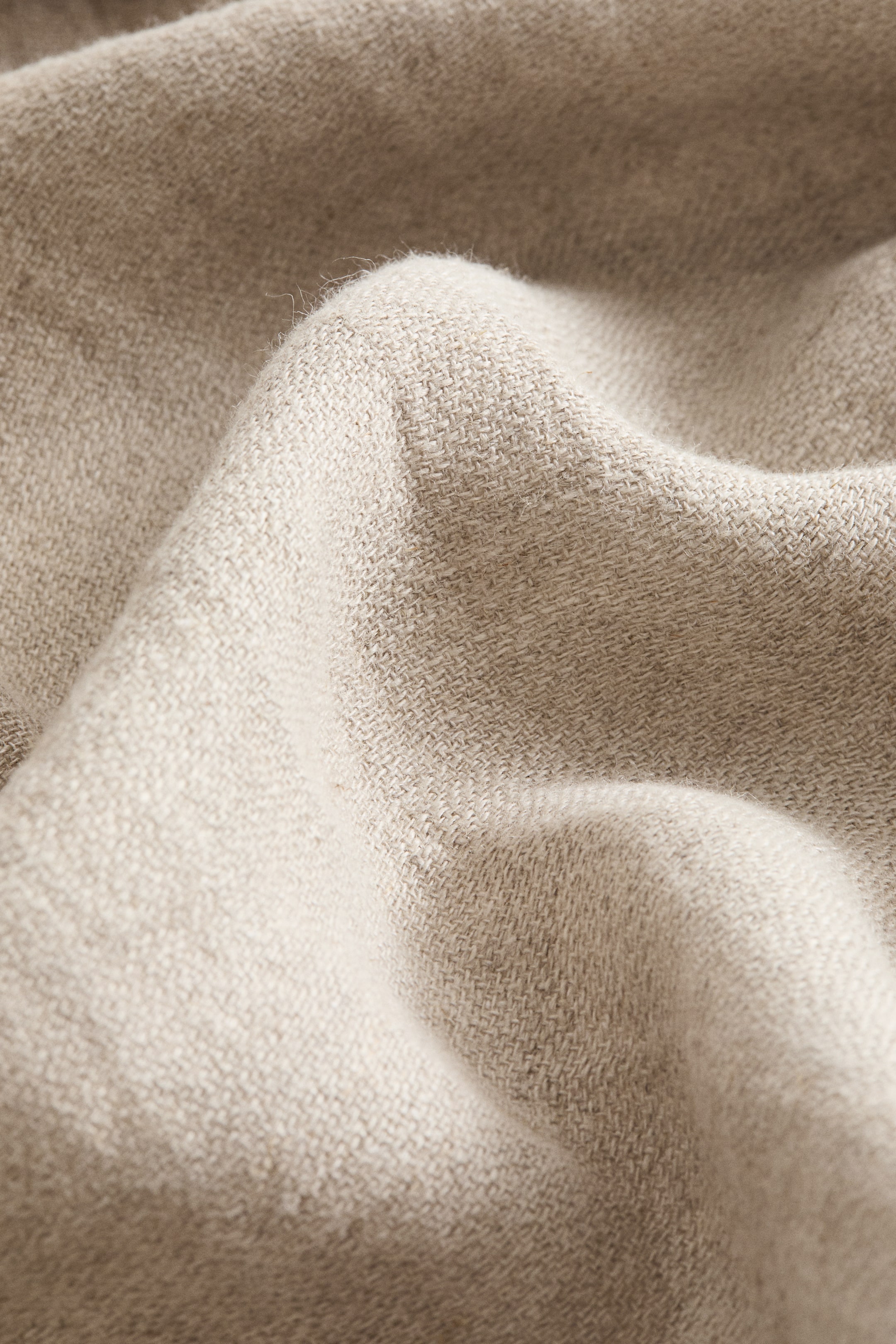 Two-Tone Linen Throw