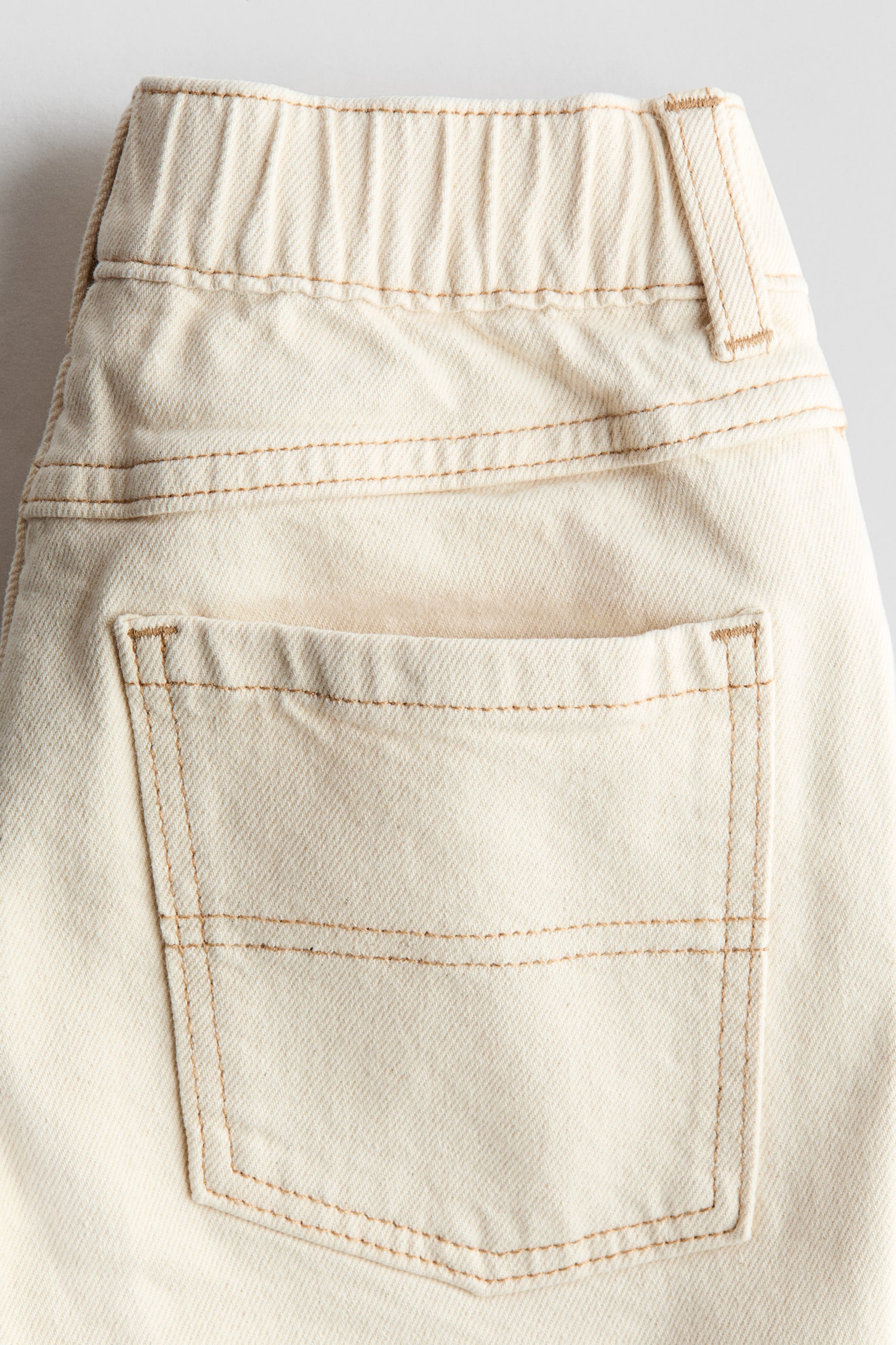 Relaxed Fit denim shorts - Light beige/Denim blue/Light denim blue - 2