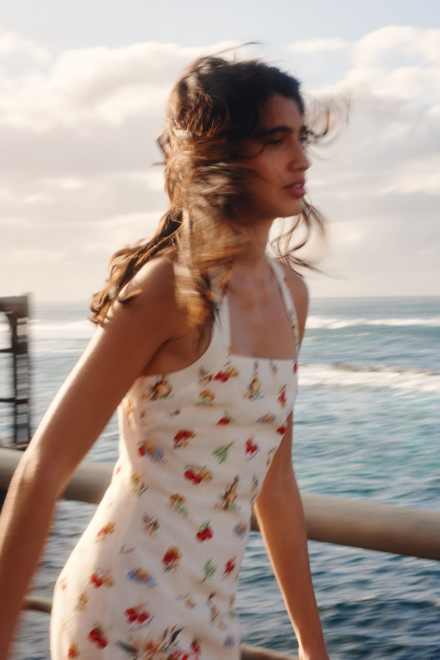 Twist-detail printed dress - Cream/Tomatoes - 5