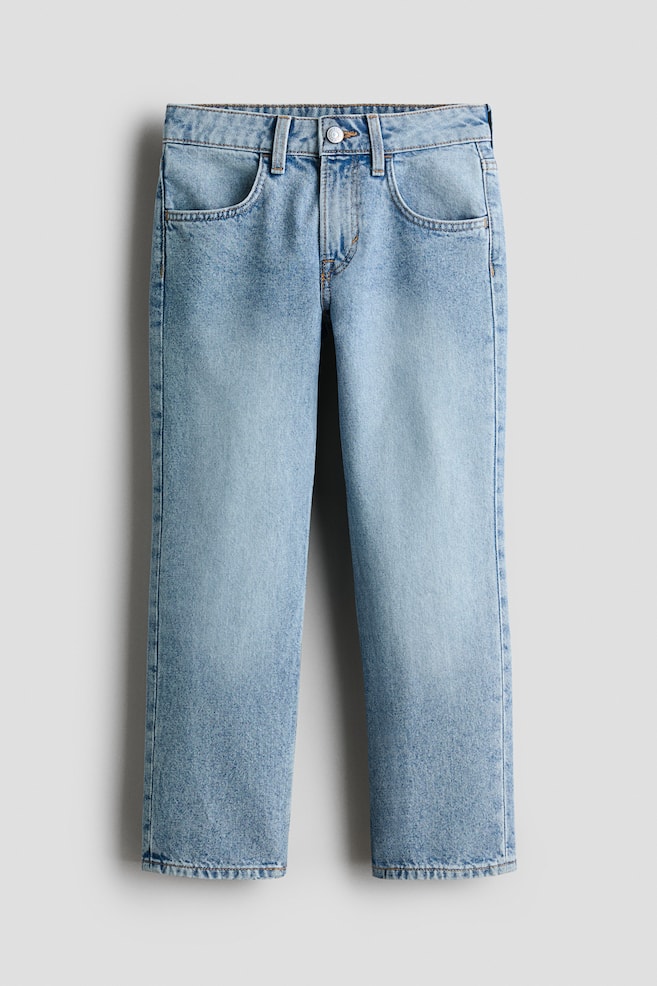 Relaxed-Fit Straight Leg Jeans - Light denim blue/Dark denim blue/Denim gray/Denim gray - 1