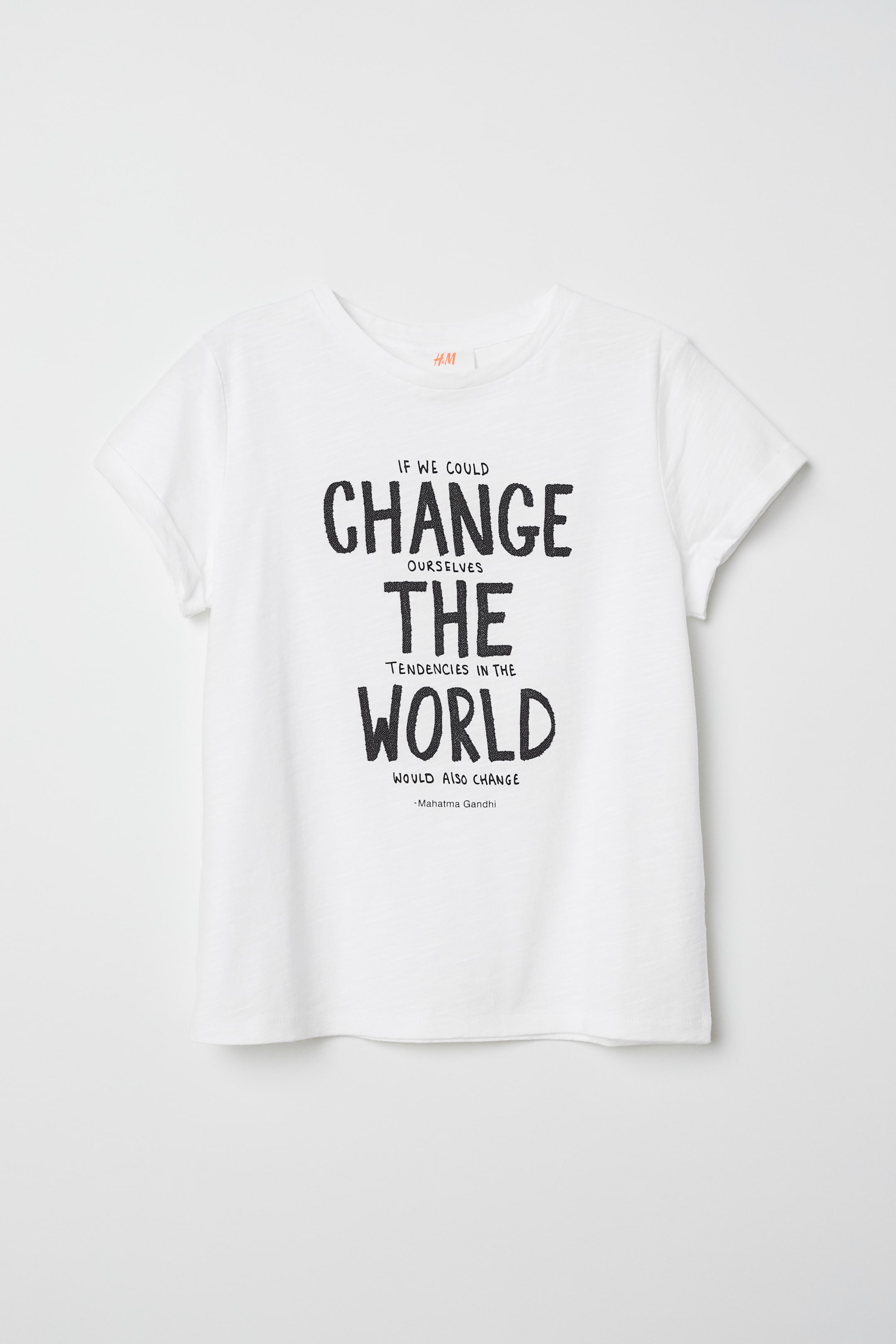 Zobacz większy obraz: Dżersejowy T-shirt - Biały/Change - Dziecko | H&M PL 1
