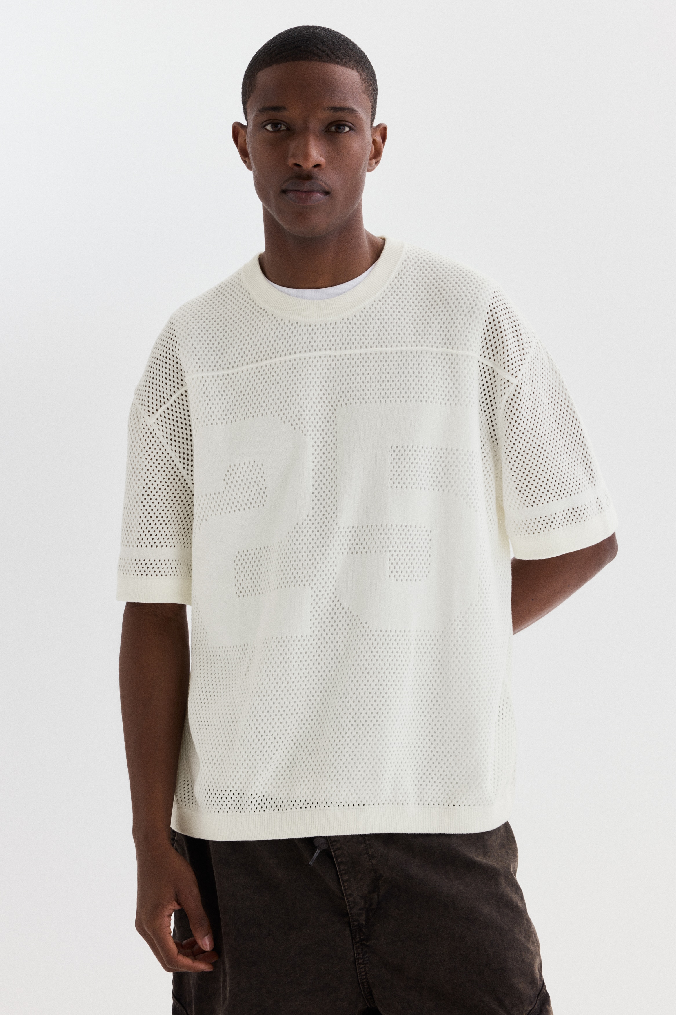 Relaxed-Fit Boxy Mesh T-Shirt from H&M - $39.99