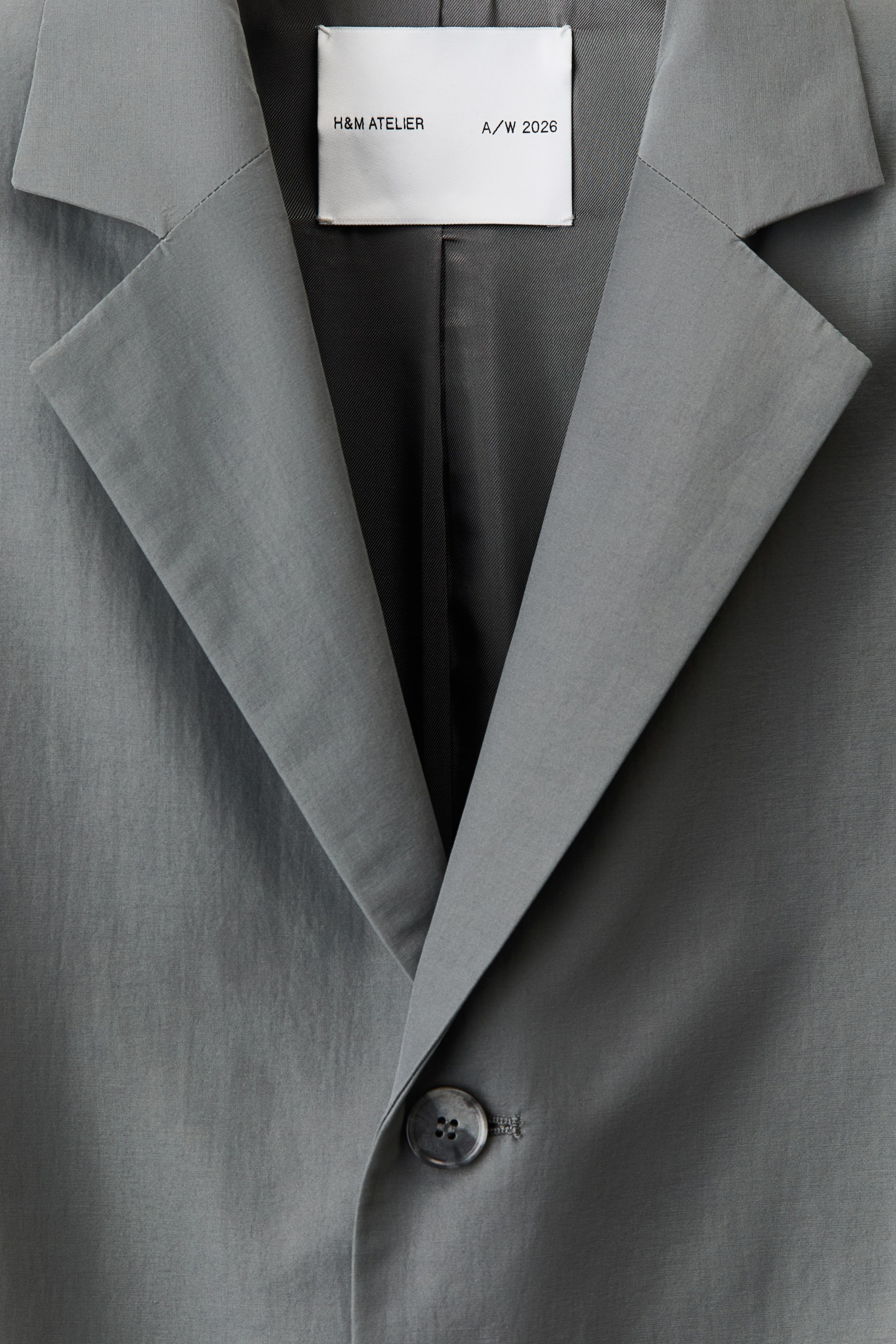 Relaxed-Fit Single-Breasted Jacket