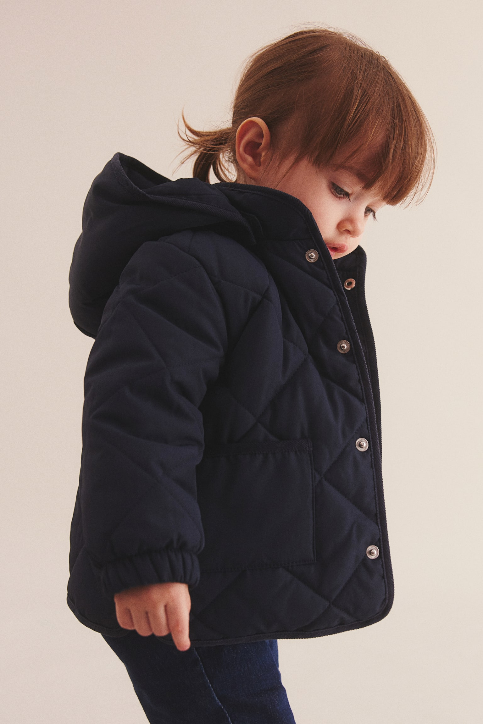 Quilted jacket - Dark blue/Light pink - 2