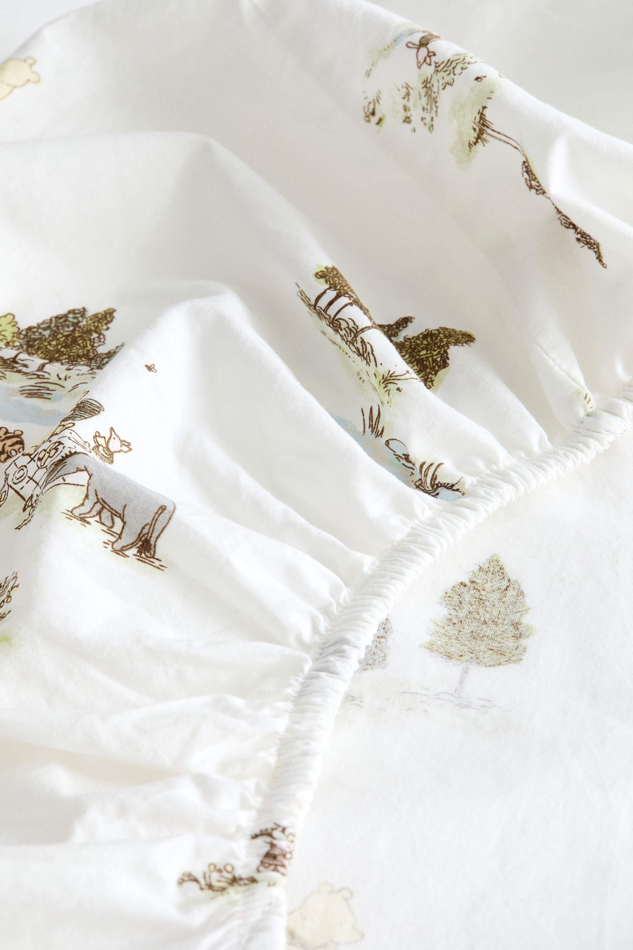 H&M Patterned Percale Fitted Sheet — фото 3
