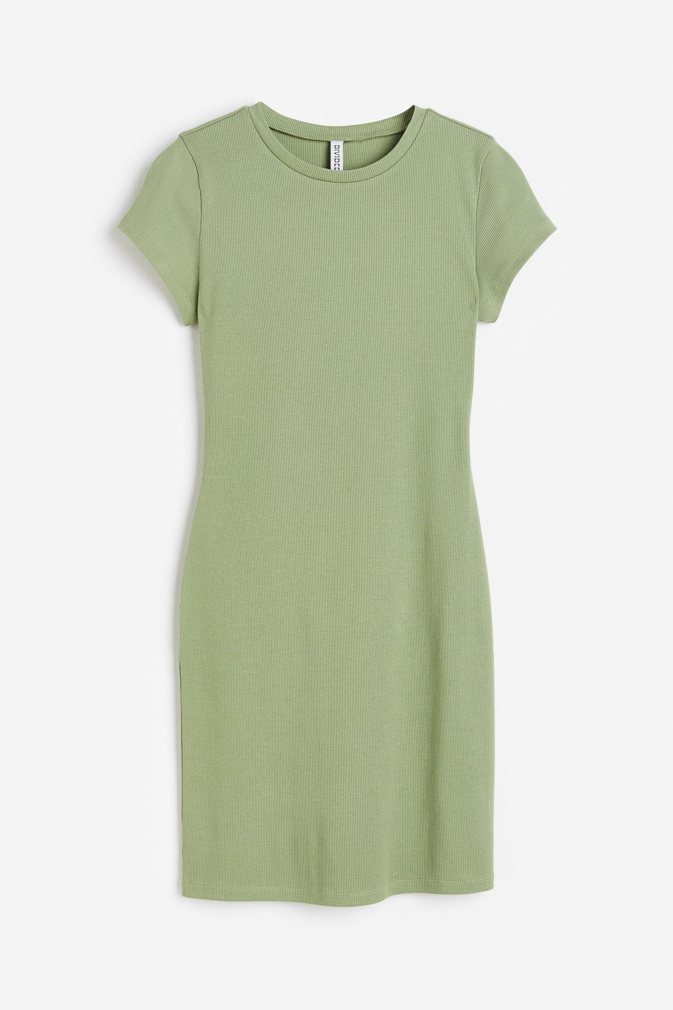 h&m bodycon dress green H&M Bodycon Olive Green Dress