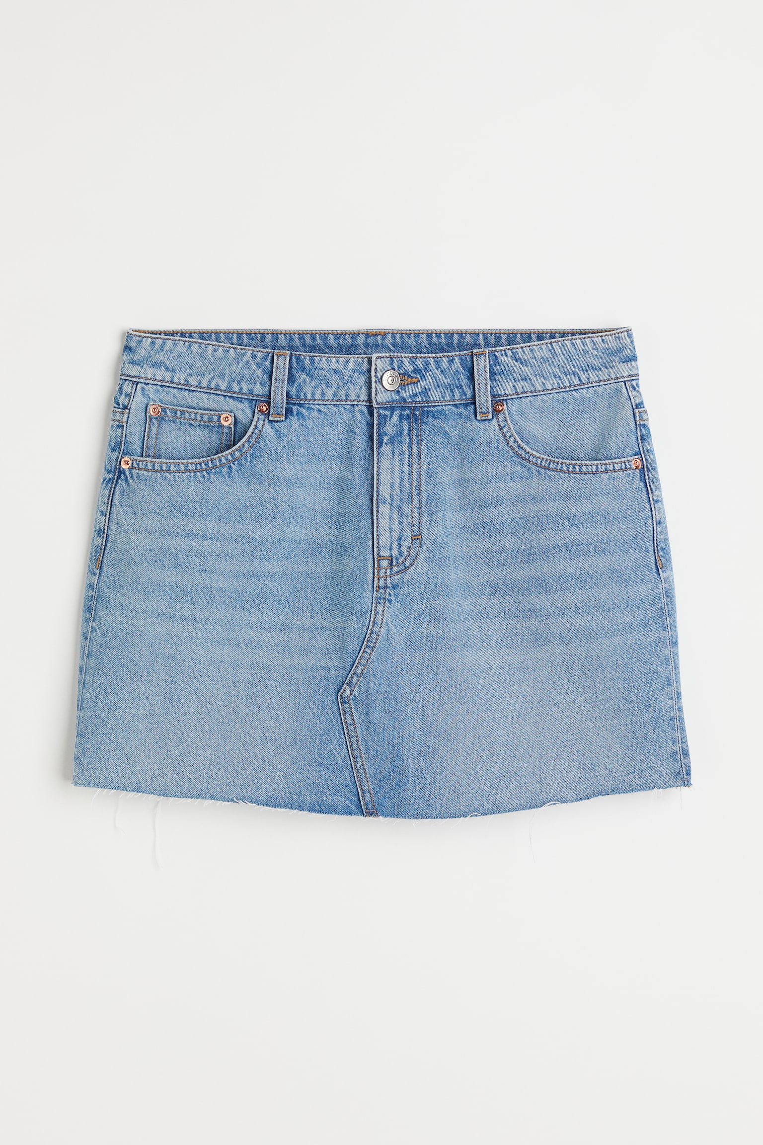 90s denim skirt - Light denim blue