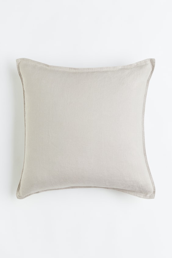 Washed Linen Cushion Cover - Taupe - Home All | H&M US