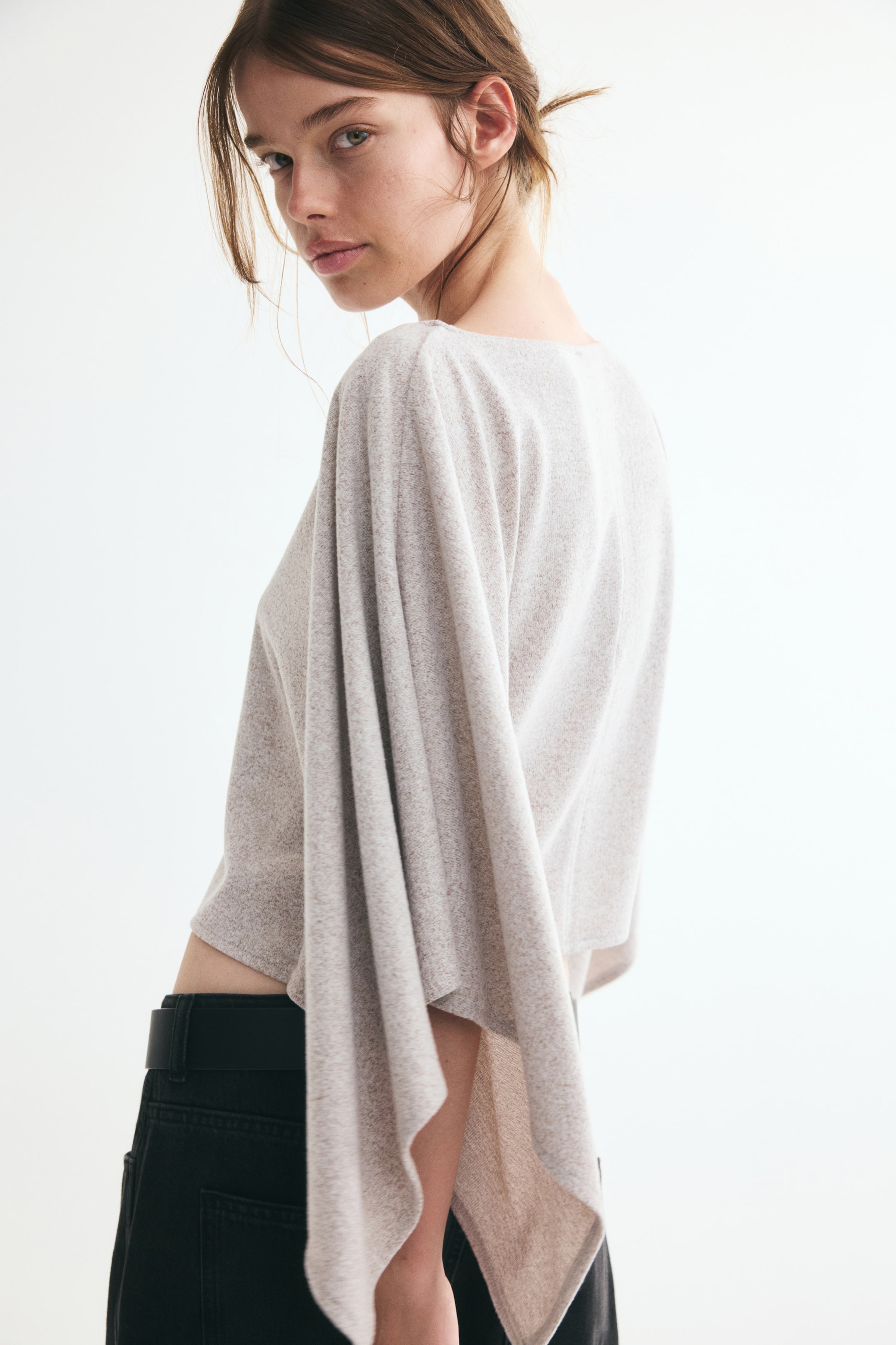 Viscose-Blend Cape