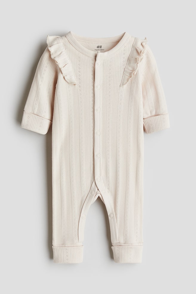 Adjustable-fit Jumpsuit - Light dusty beige/Beige melange/Light beige/Cream/lemons/Light beige/floral/Dark dusty pink - 1