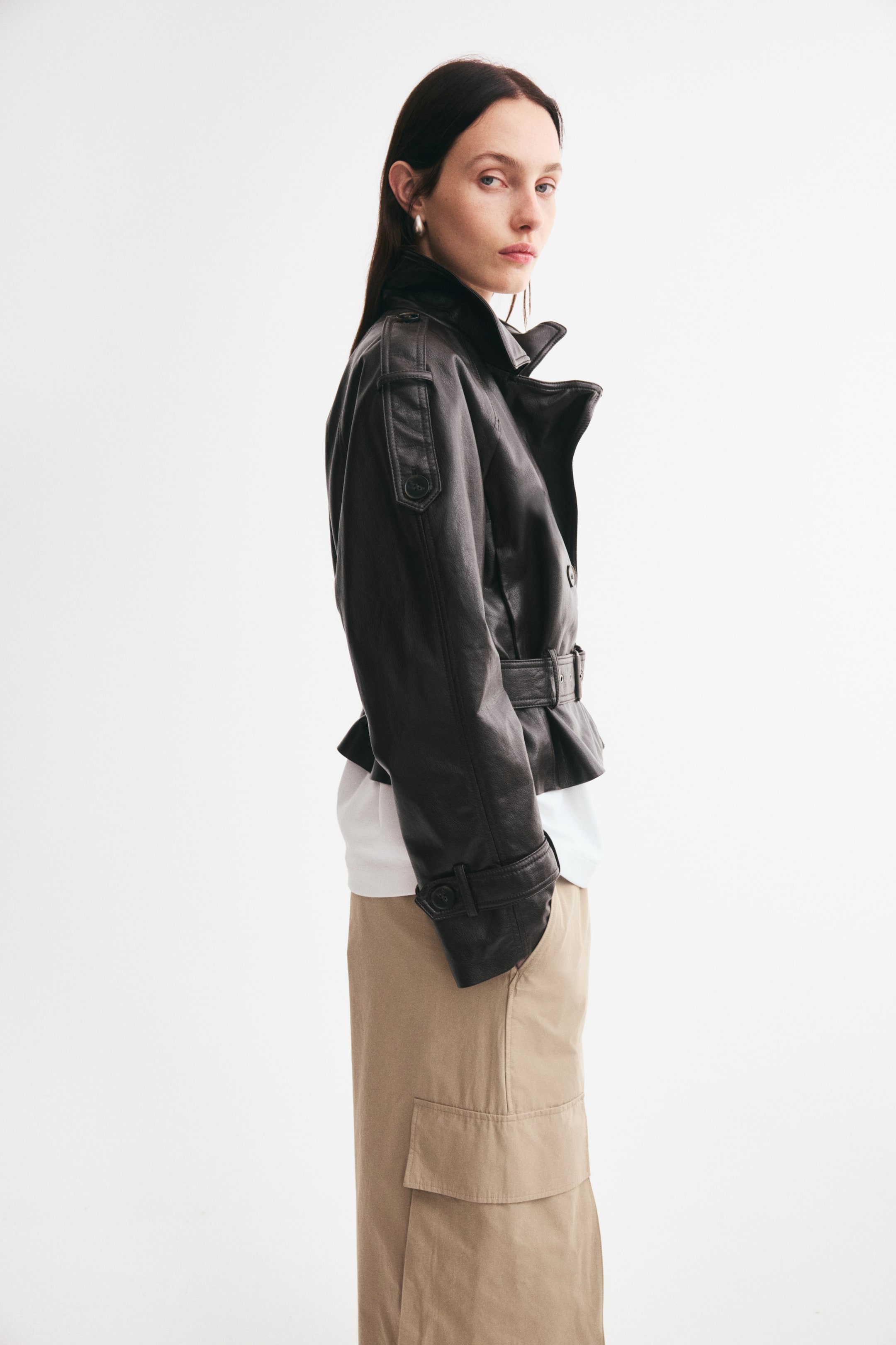 Coated Biker Jacket