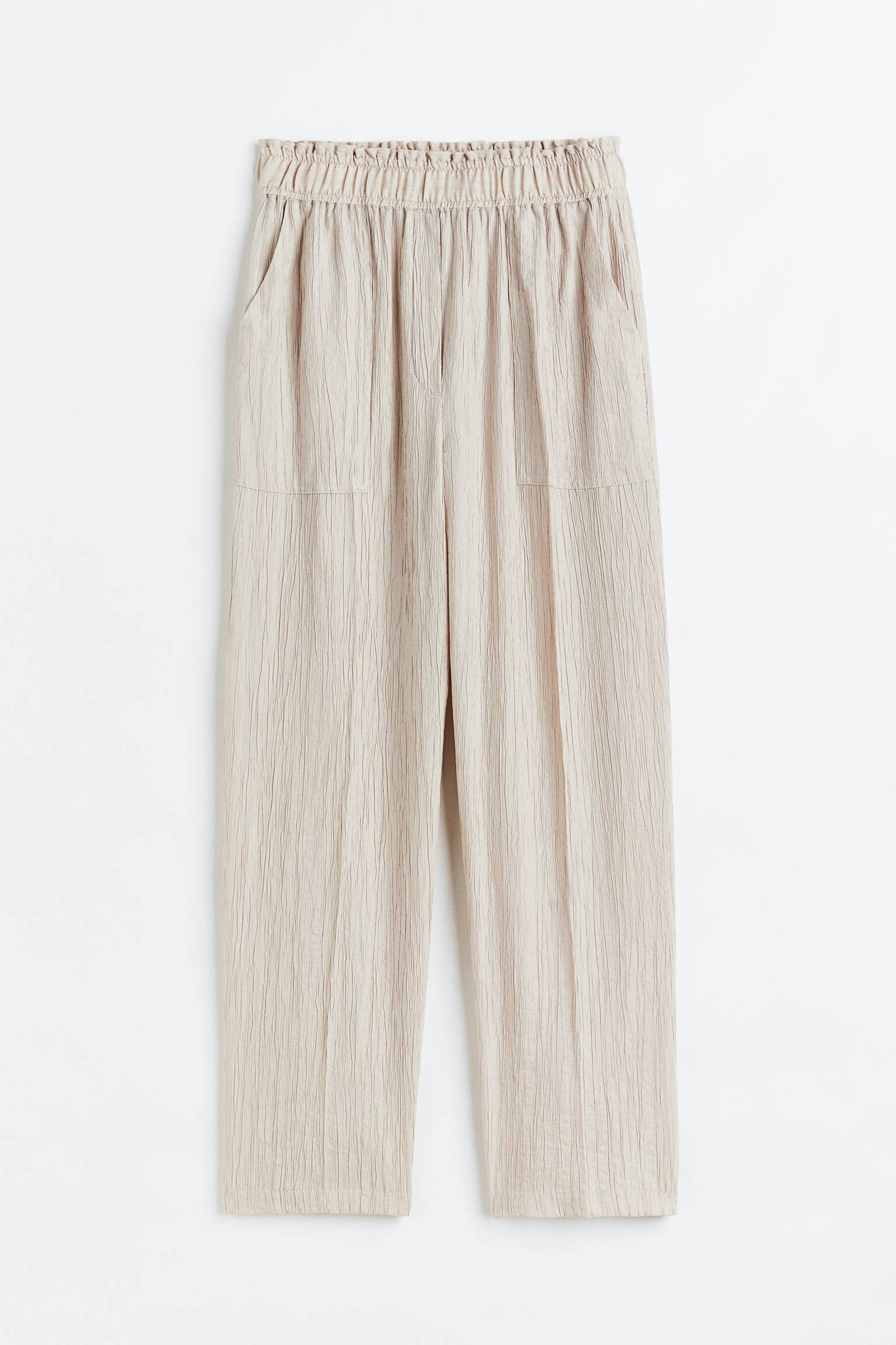 Tapered trousers - Light beige