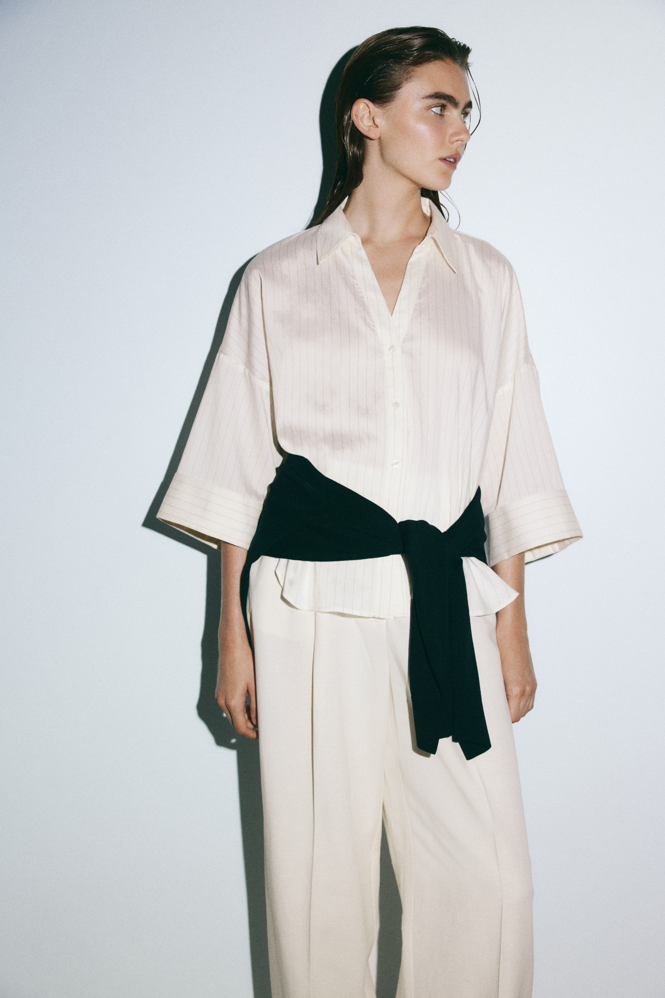 Oversized Viscose-Blend Shirt