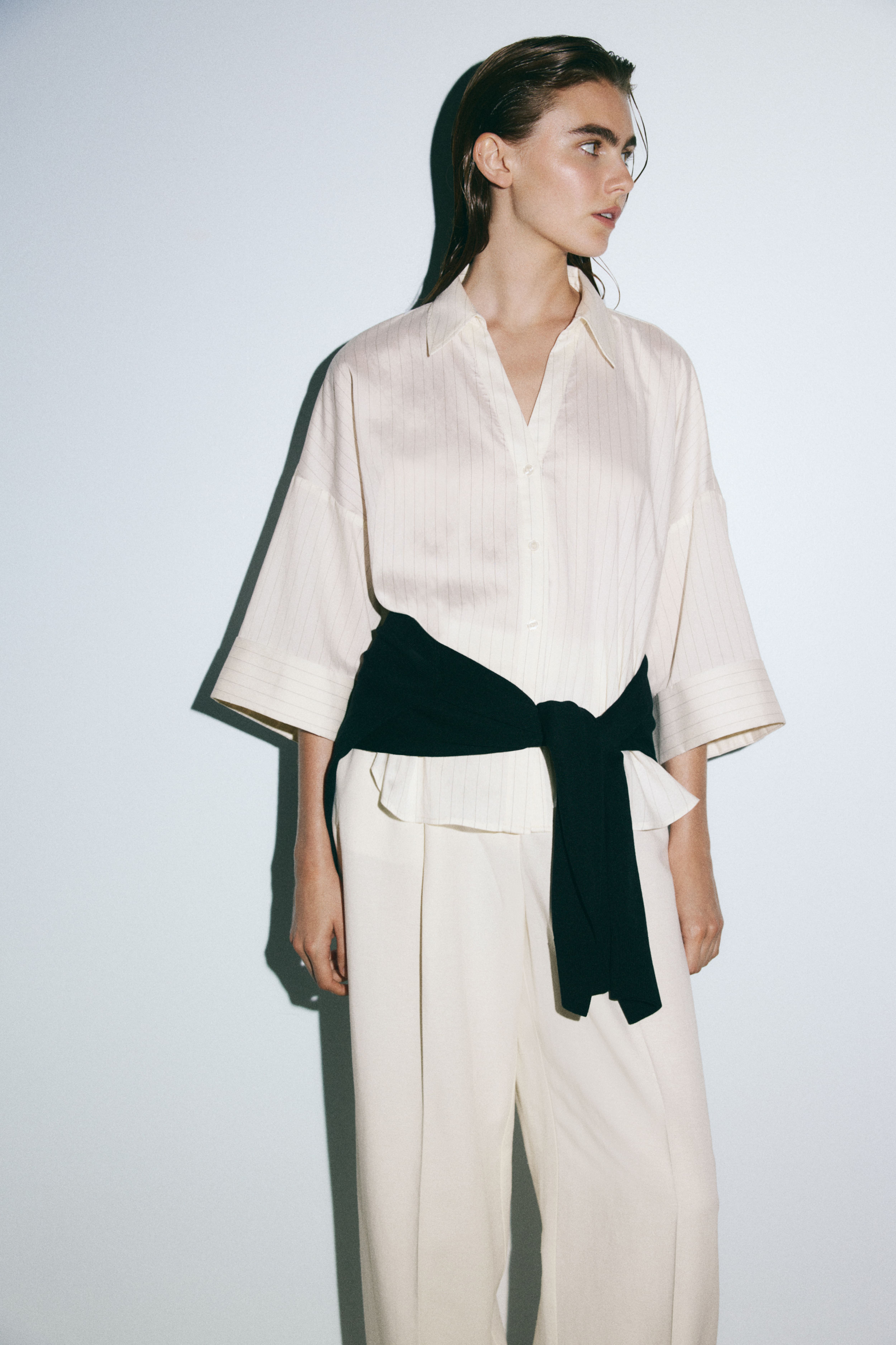 Oversized Viscose-Blend Shirt