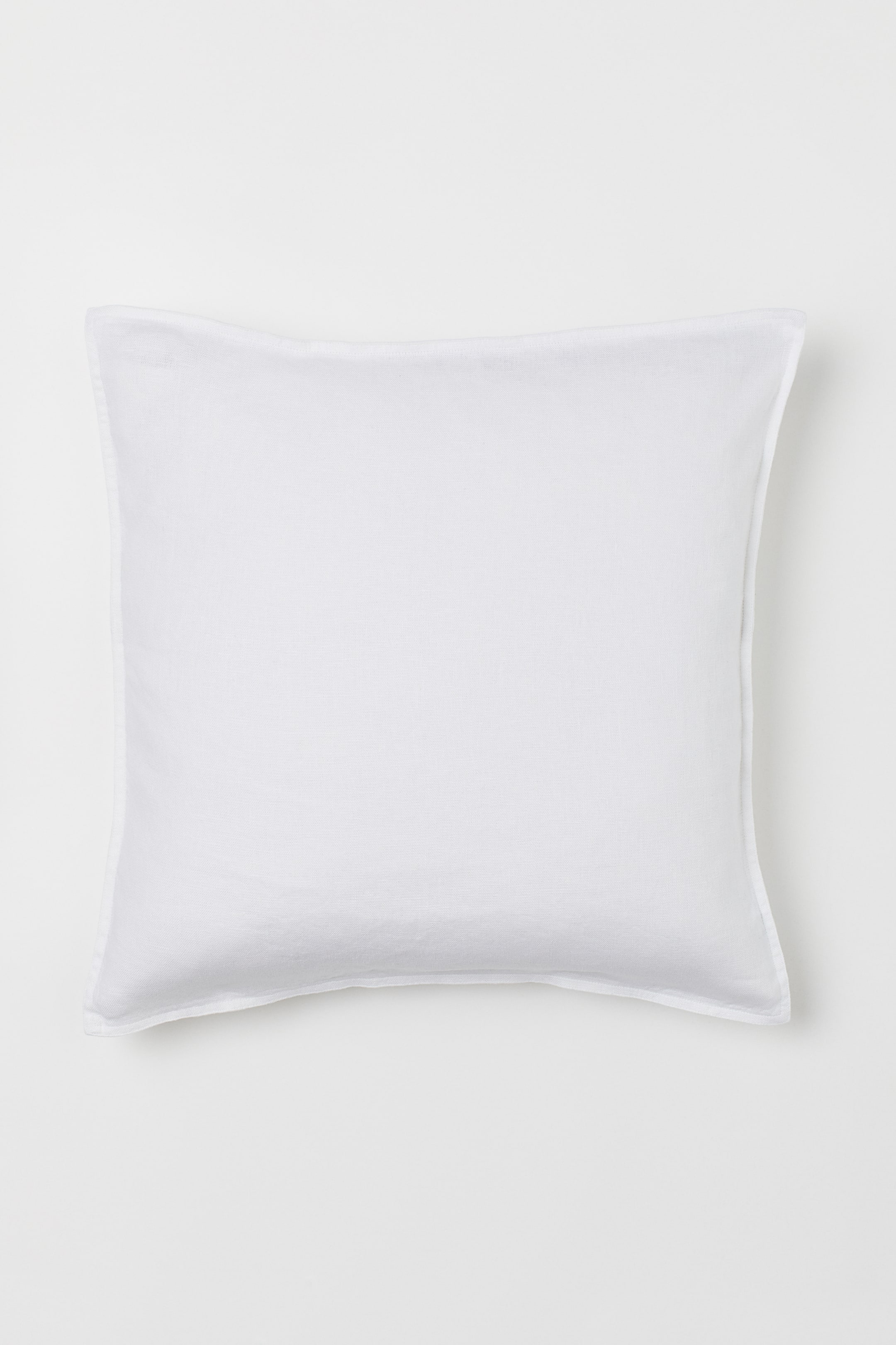 View larger image: Washed linen cushion cover - White - Home All | H&M US 1