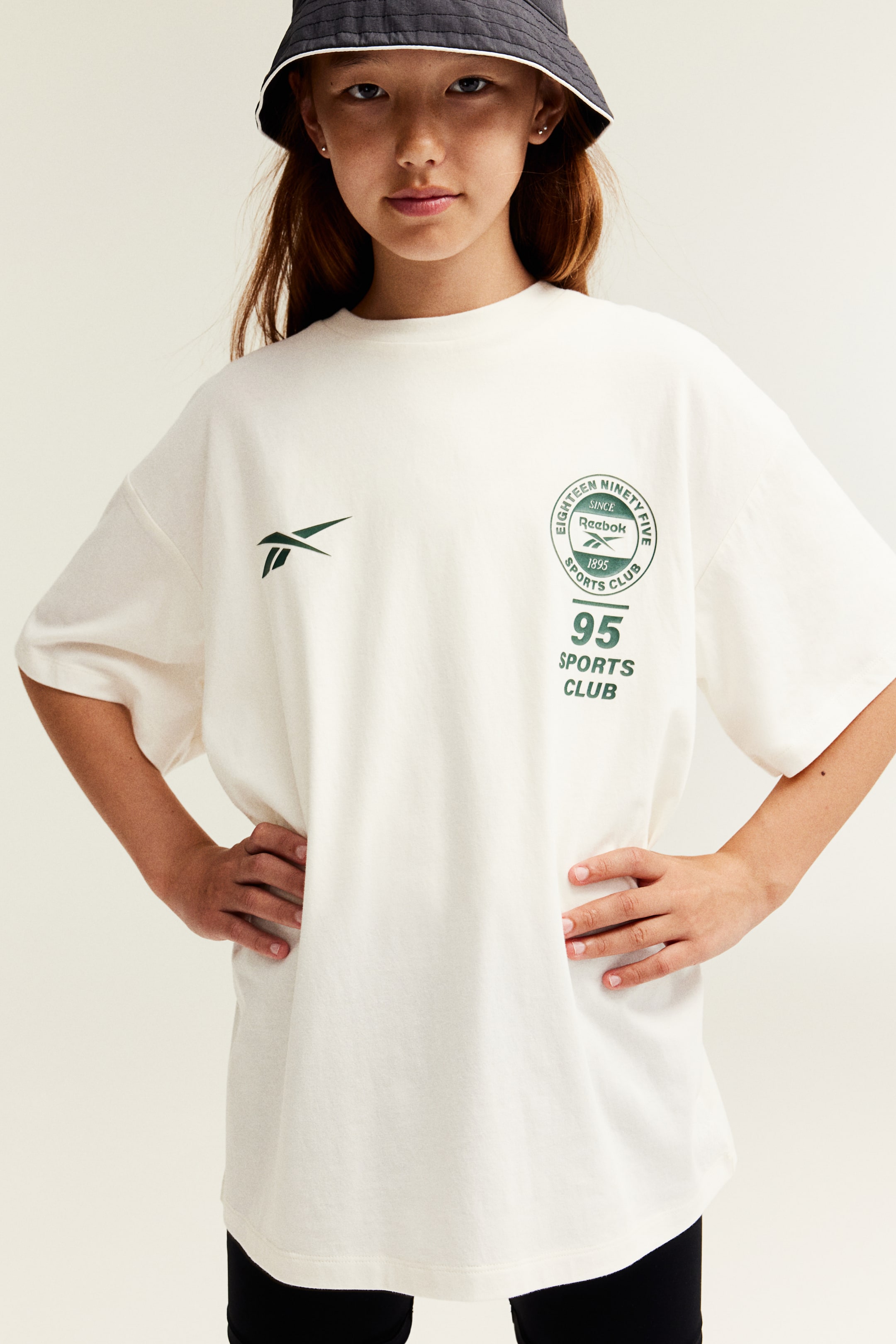 Oversized T-shirt with Printed Motif