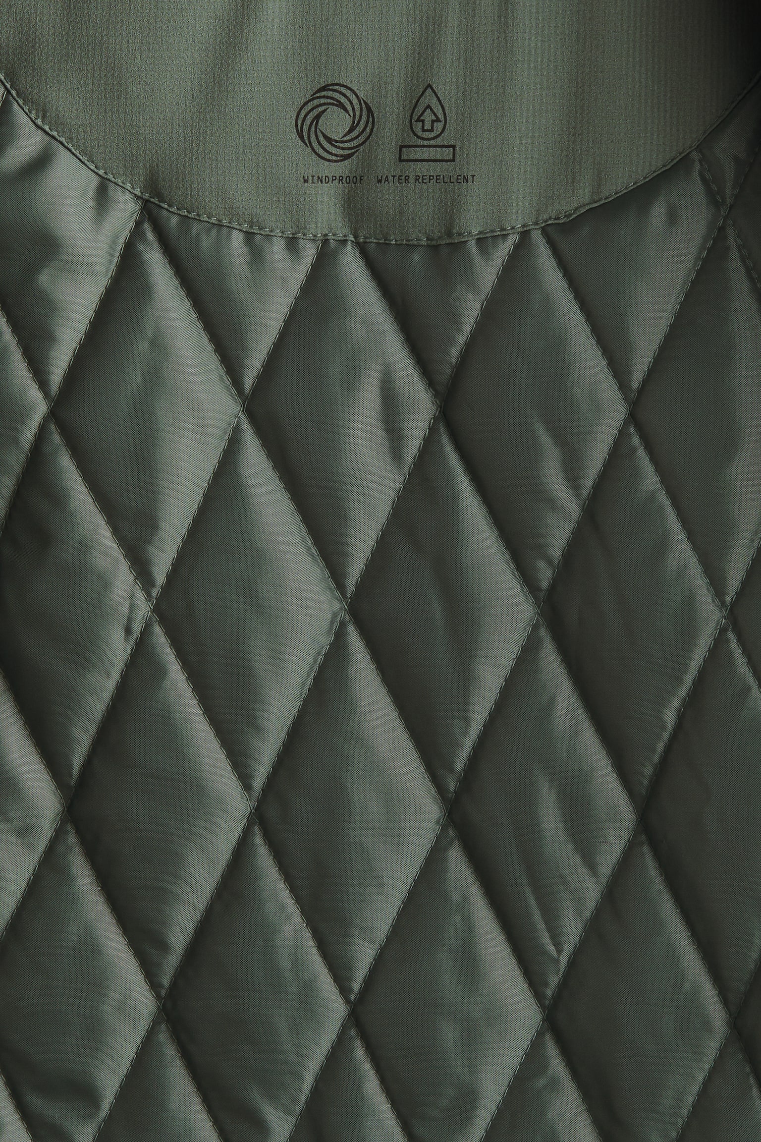 발수 코팅 패딩 오버셔츠 - 더스티 그린/브라운 블랙 - 5