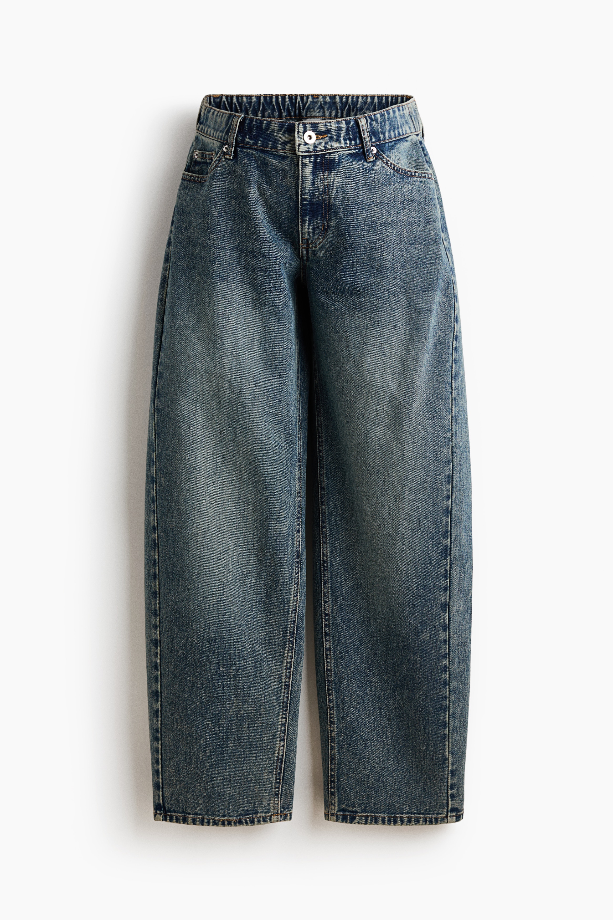 MAMA Barrel-leg jeans - Denim blue/Denim black