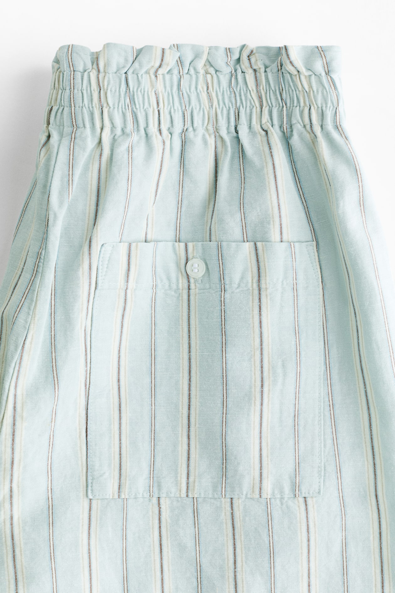 Linen-Blend Paper-Bag Shorts - image 2
