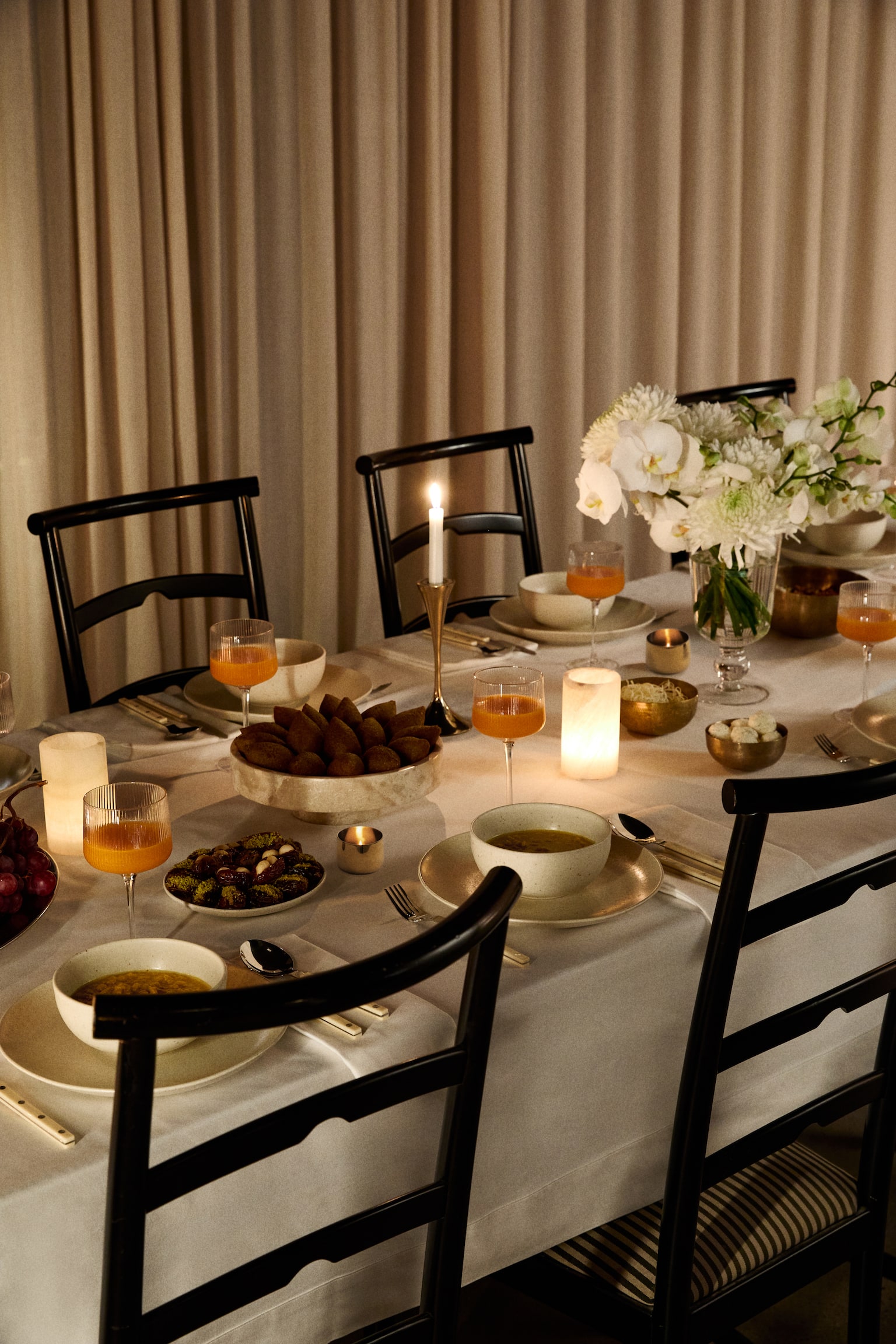 Stoneware dinner plate - Beige - 2