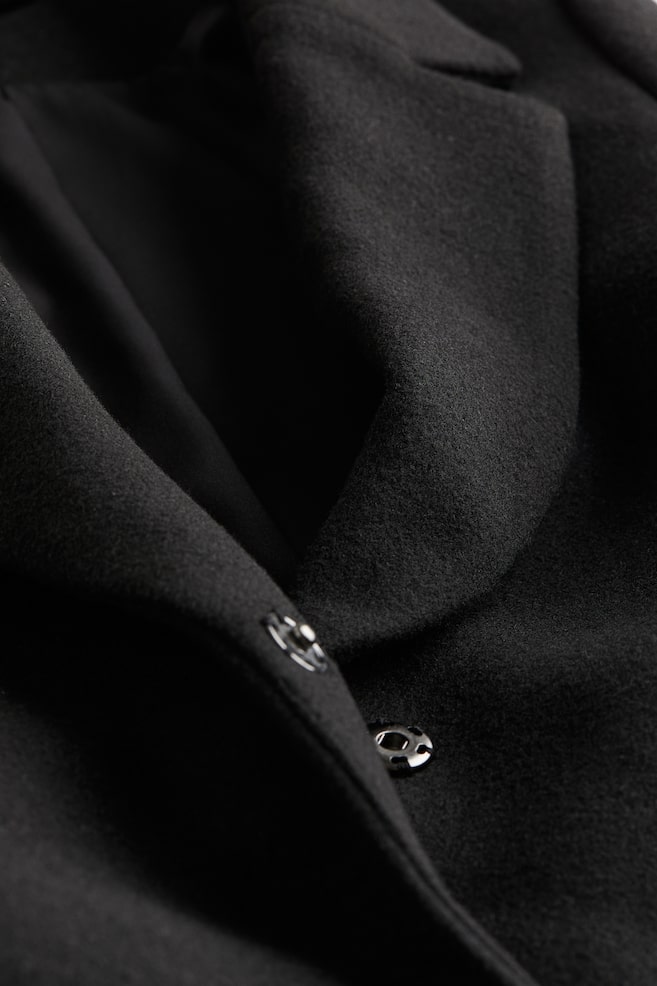 Tie-belt coat - Black/Beige/Dark grey/Beige/Dogtooth-patterned - 3