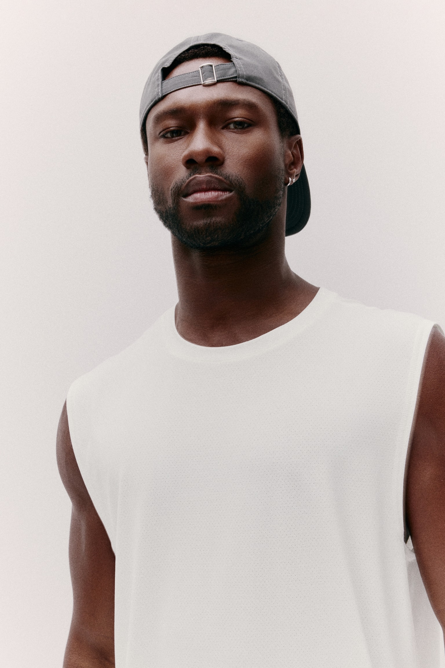 Regular Fit Sports vest top with DryMove™ - White - 7