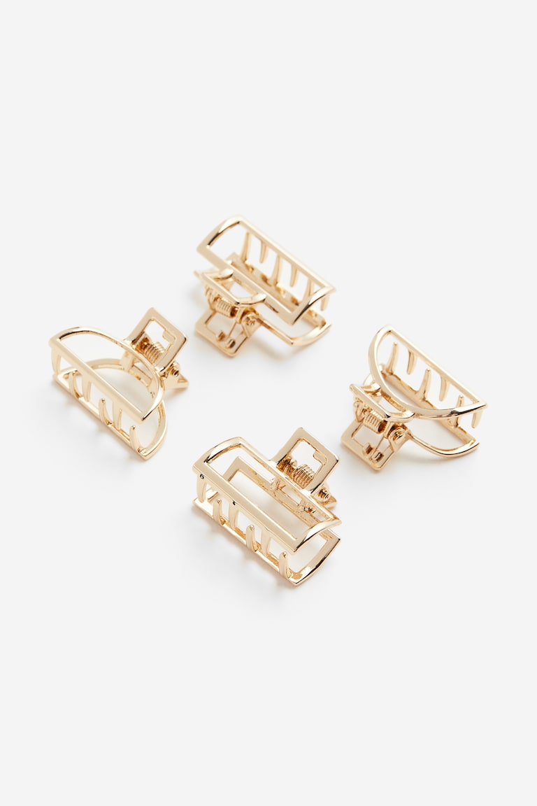 4-pack hair claws - Gold-colored - Ladies | H&M PH display picture 3