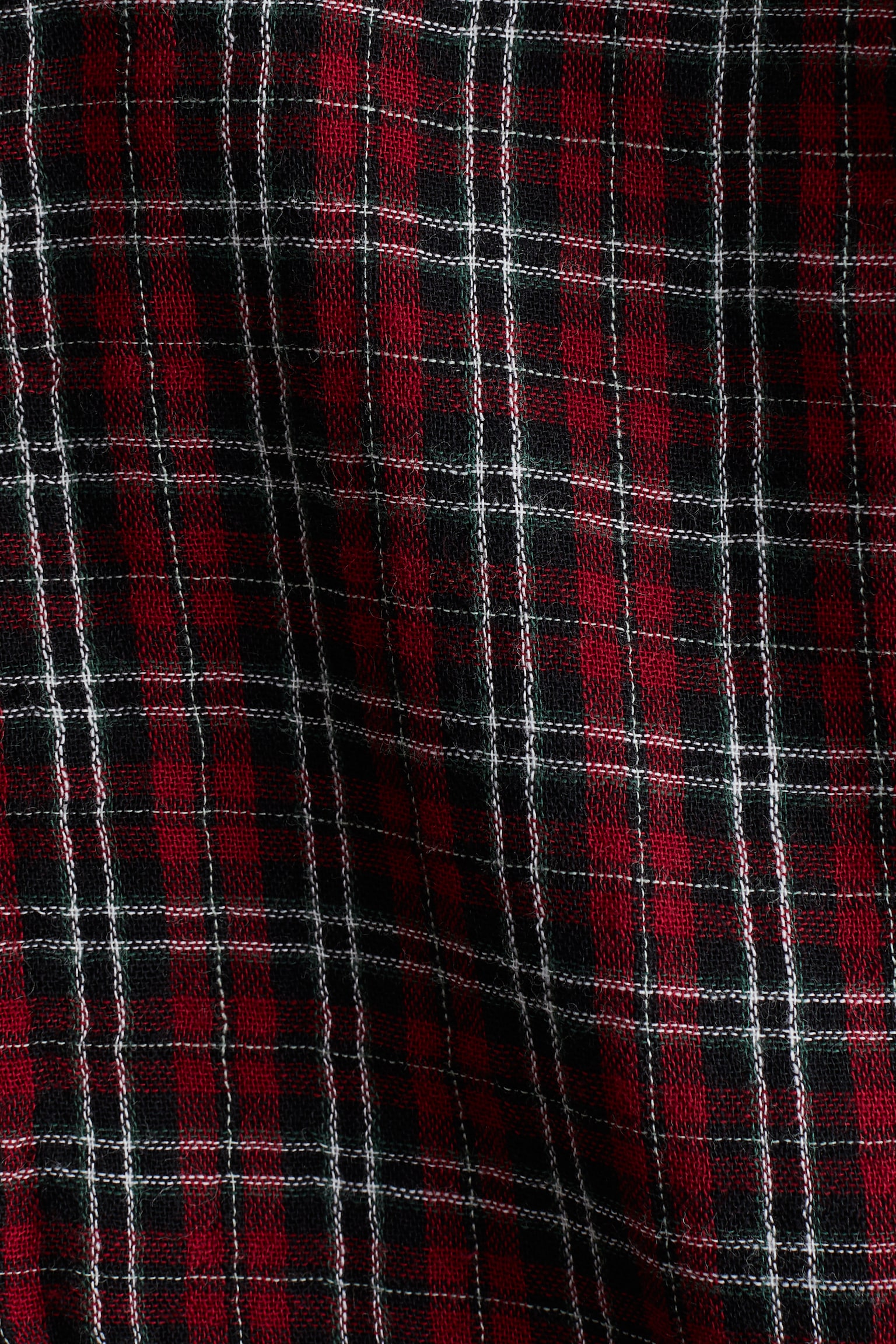 Детская рубашка H&M Cotton Muslin, цвет: Красный / Клетчатый — фото 5