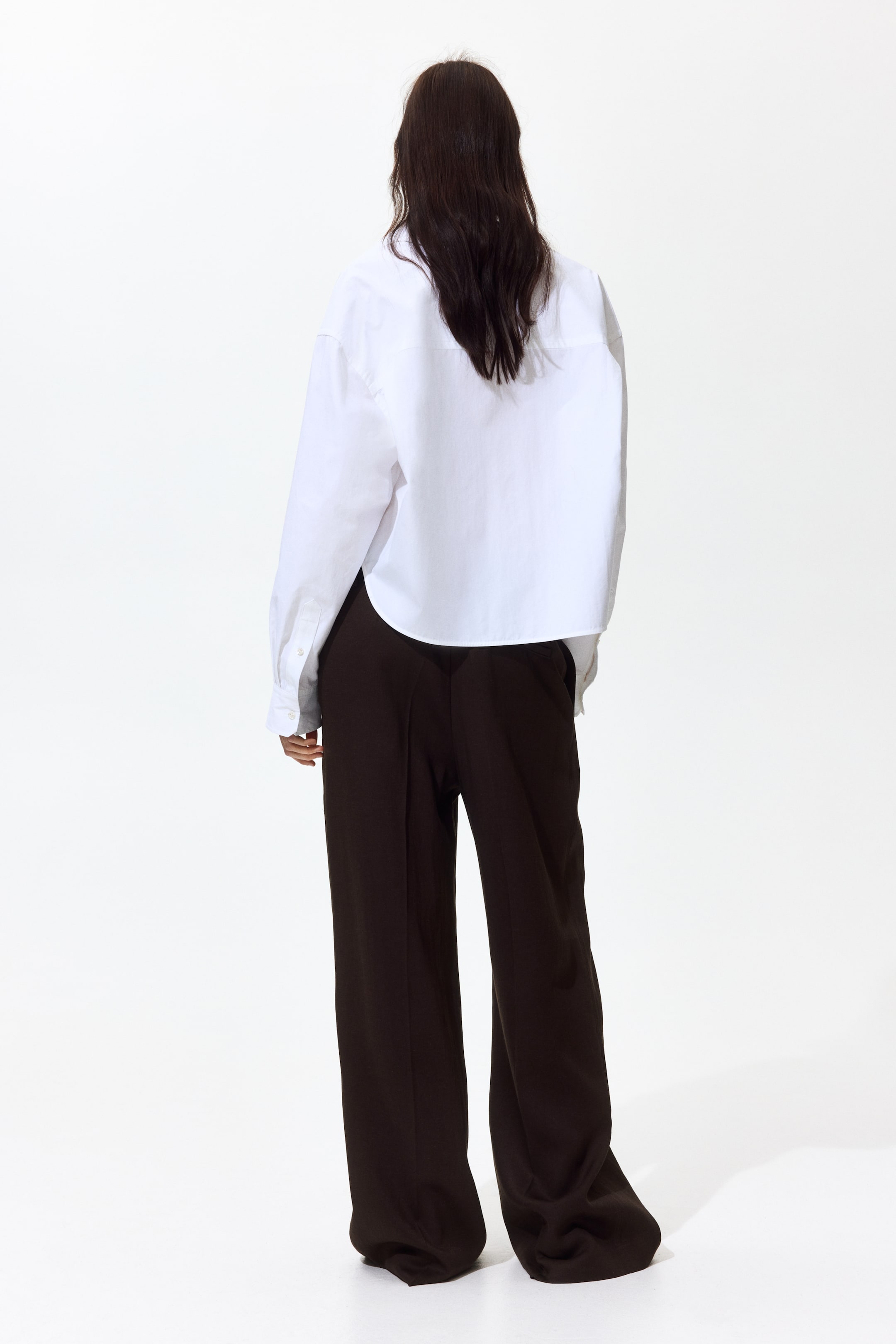 Wide-Leg Linen-Blend Pants
