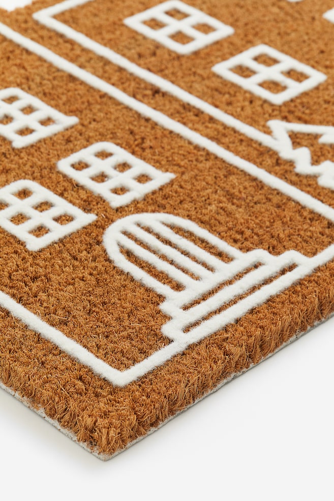 Fußmatte aus Kokosfaser - Braun/Häuser - 2