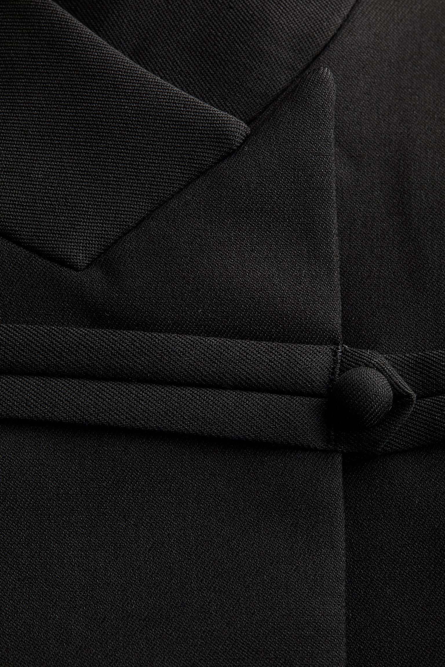 Женская куртка H&M Button-Detail with Shoulder Pads, цвет: Чёрный — фото 6