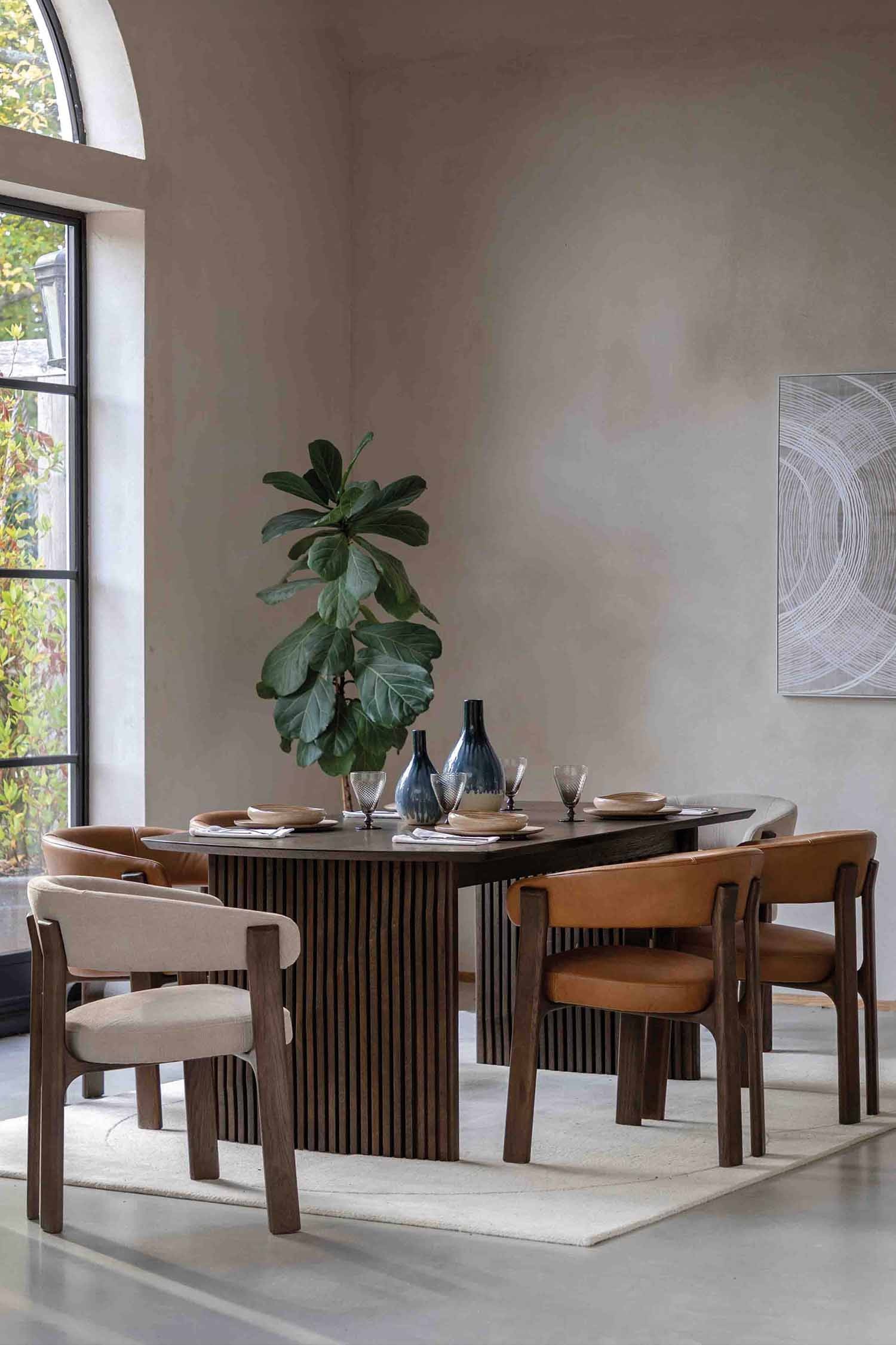 Ext Wooden Dining Table - Natural