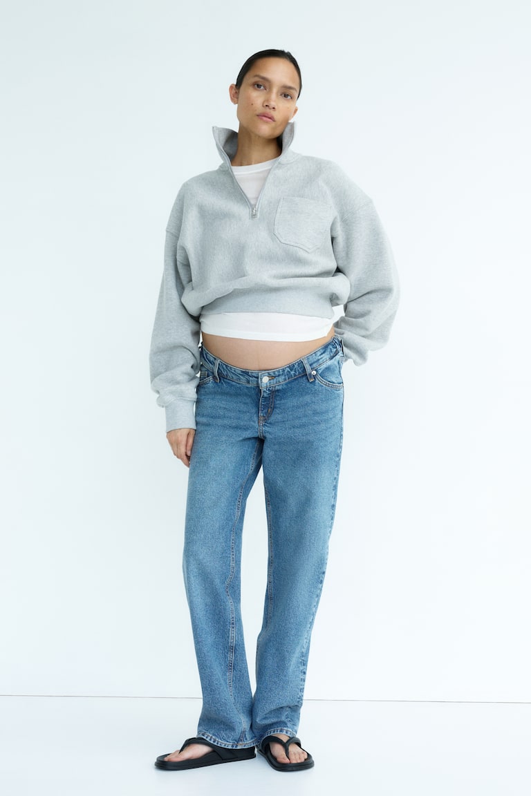 MAMA Straight Low Waist Jeans