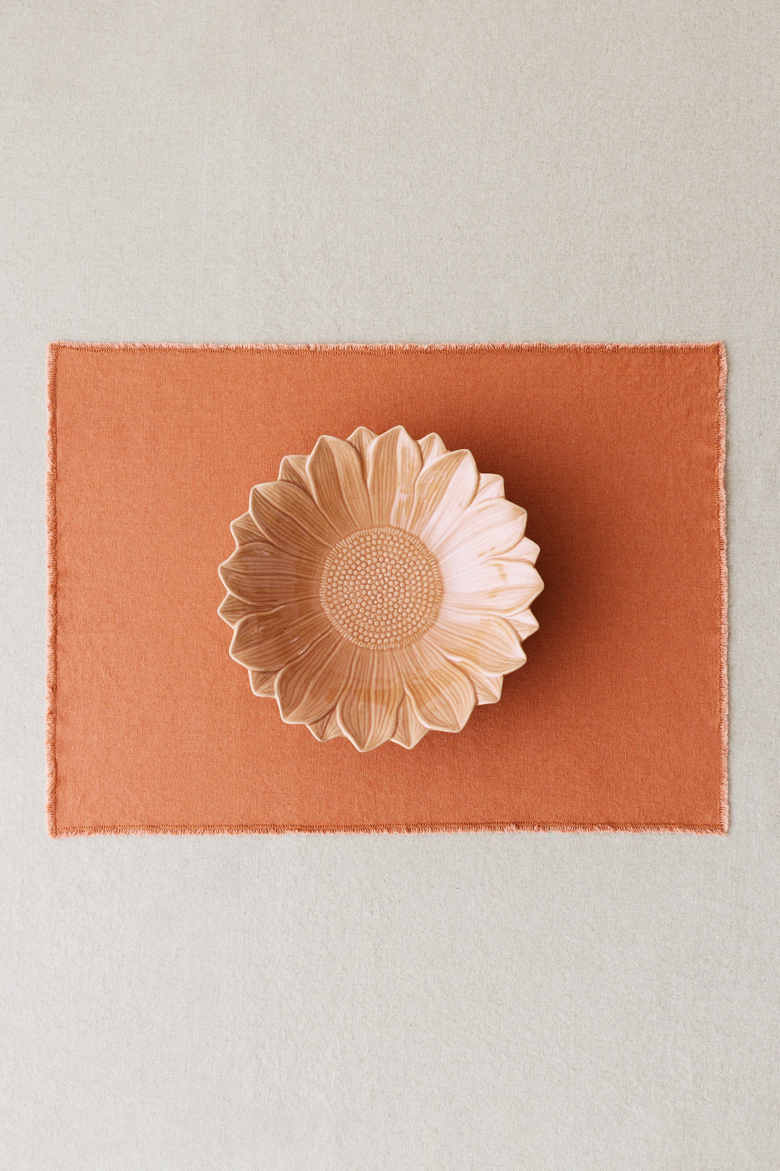 2-pack linen-blend place mats - Orange - 2