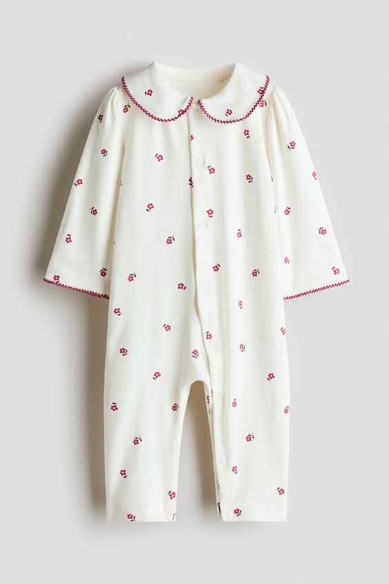 H&M Collared cotton sleepsuit