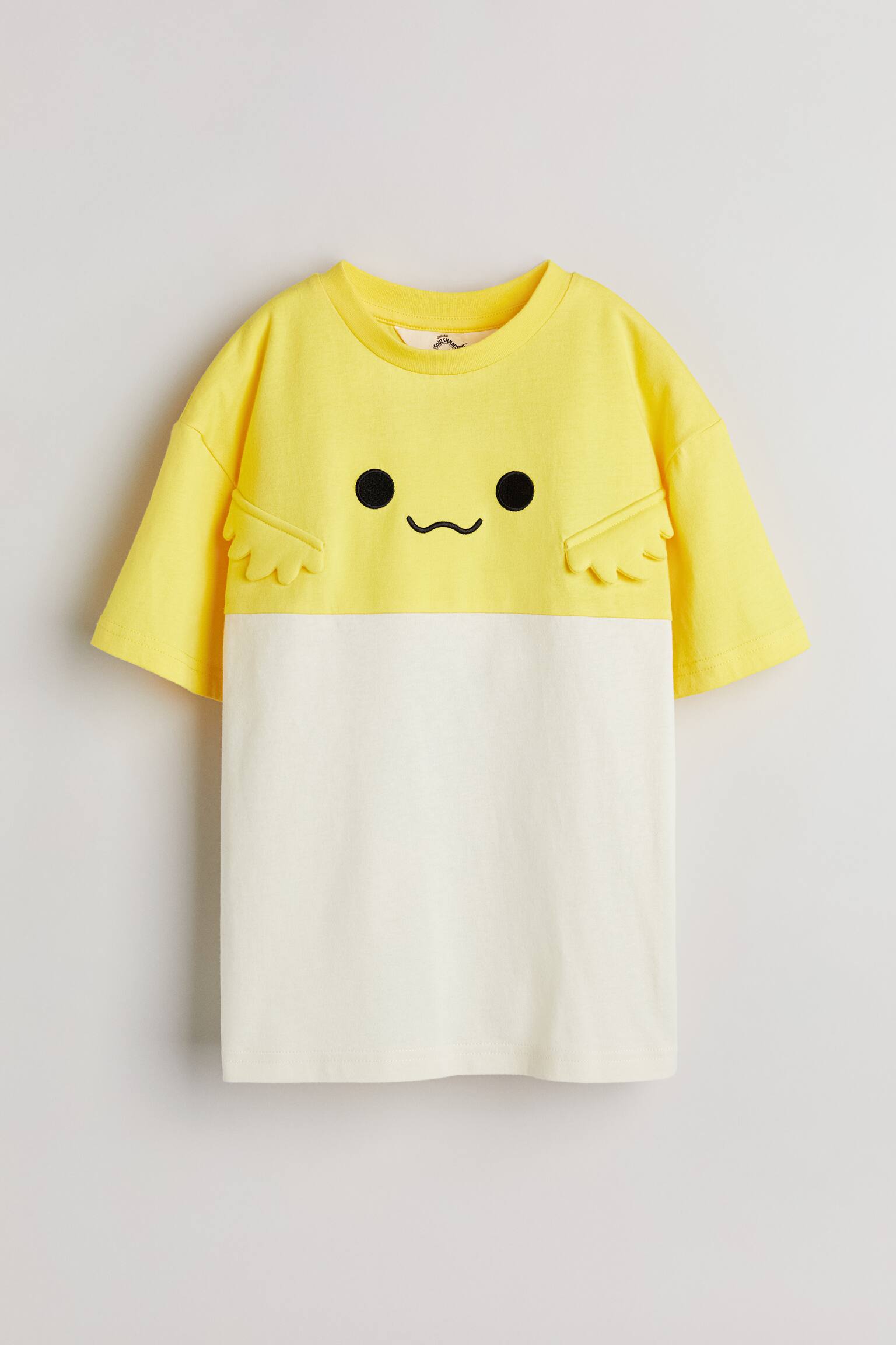 Appliqué Cotton Jersey Tee - Yellow/Squishmallows