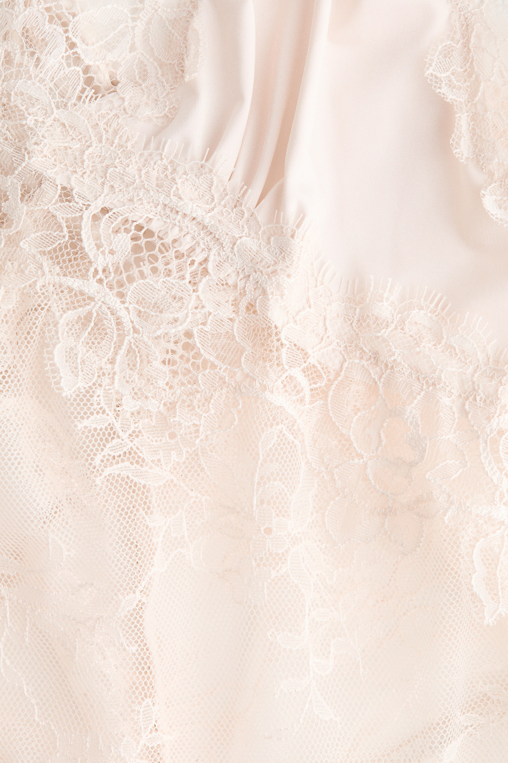 Microfiber and Lace Bodysuit