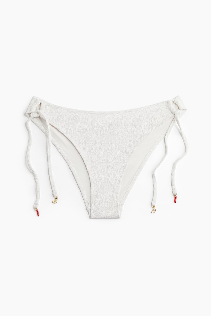 White Bikini Bottoms High Waist, Thong Brazilian H&M CA