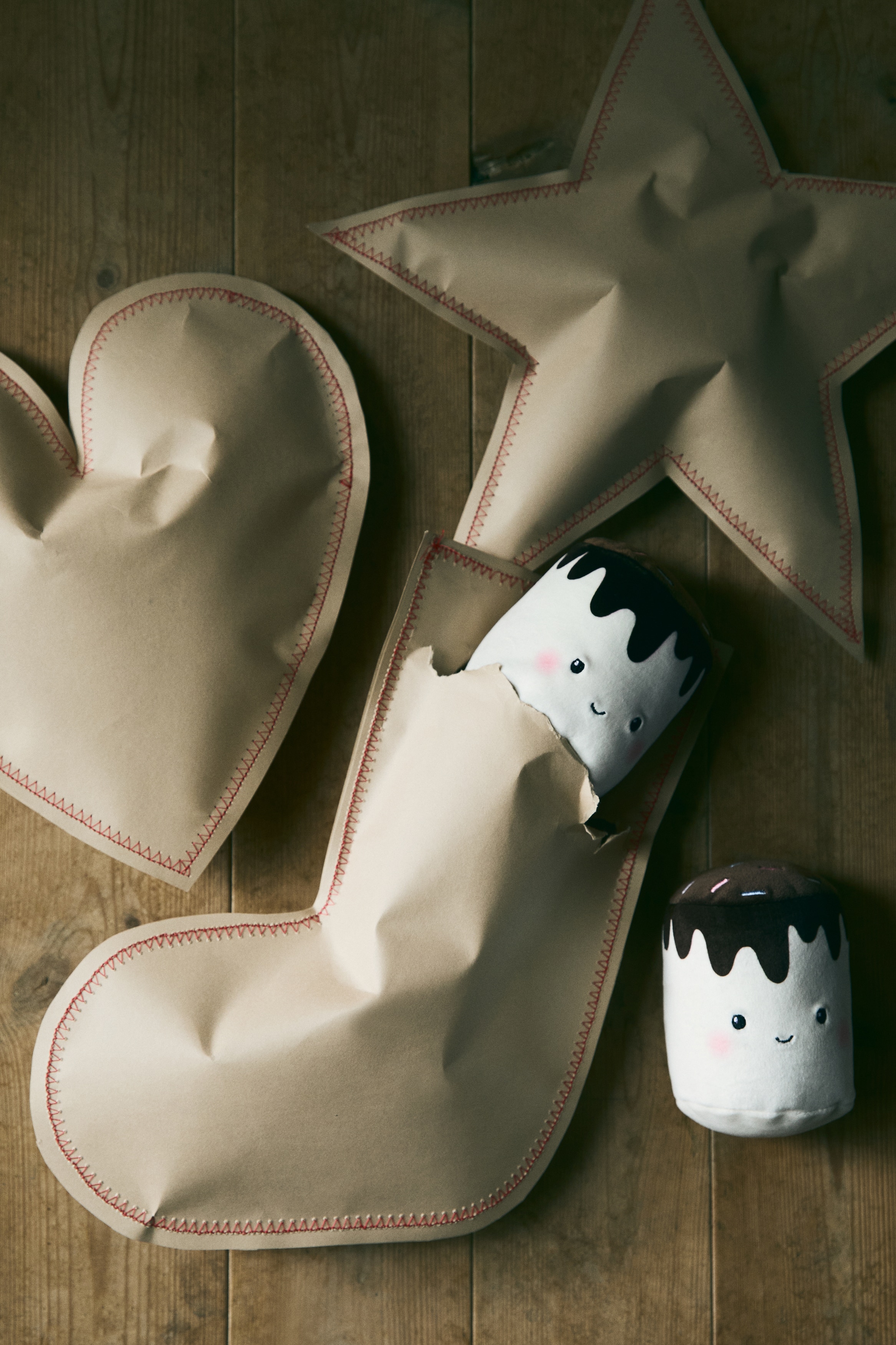 Small Soft Toy - Pink/marshmallow/White/hot chocolate/Brown/ice cream sandwich