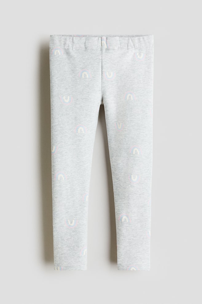 Leggings - Light grey marl/Rainbows/Peach/Harlequin-patterned/Black/Blue/Black/Leopard print/Black/Hearts/White/Harlequin-patterned/Cream/Teddy bears - 1