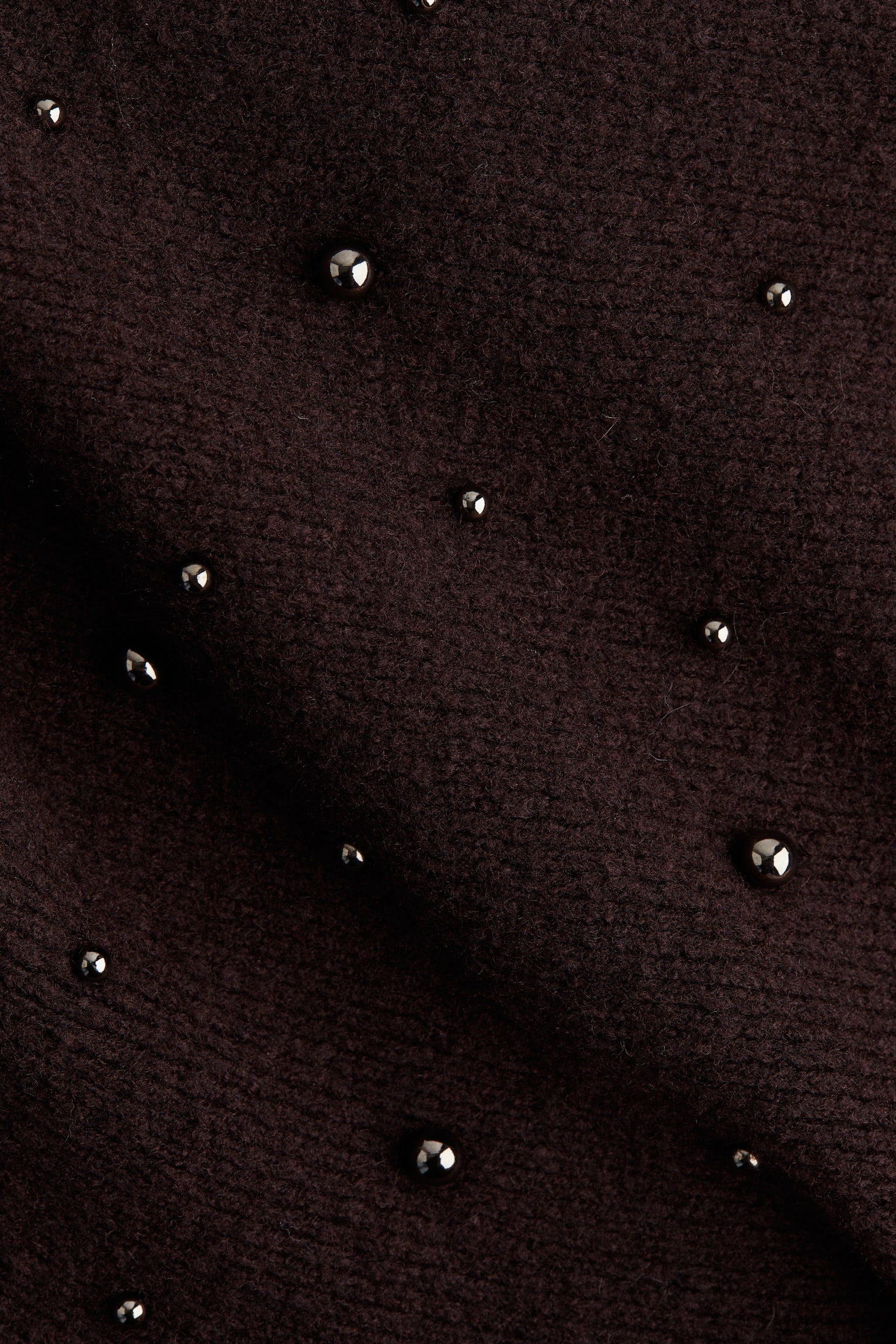 Женский топ H&M Bead-Embellished Bandeau Top, цвет: Тёмный сливовый фиолетовый — фото 7