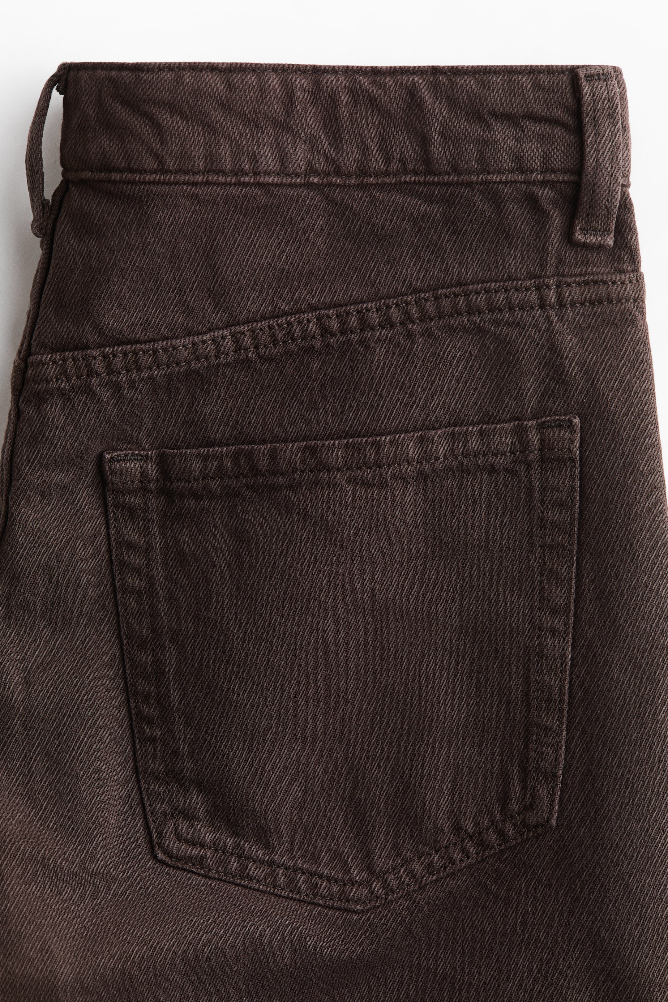 Raw-Edge Denim Shorts