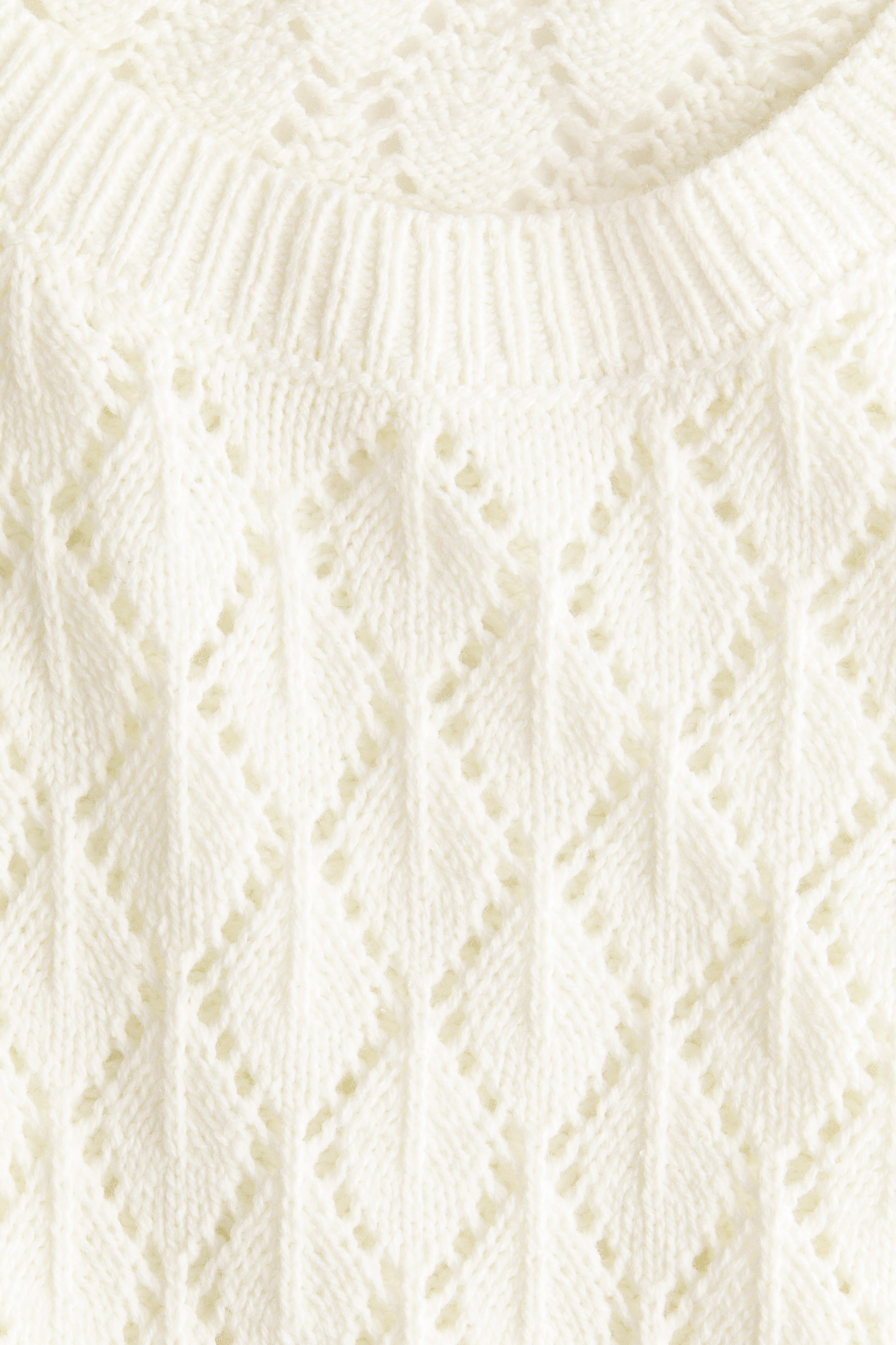 Haut en tricot pointelle