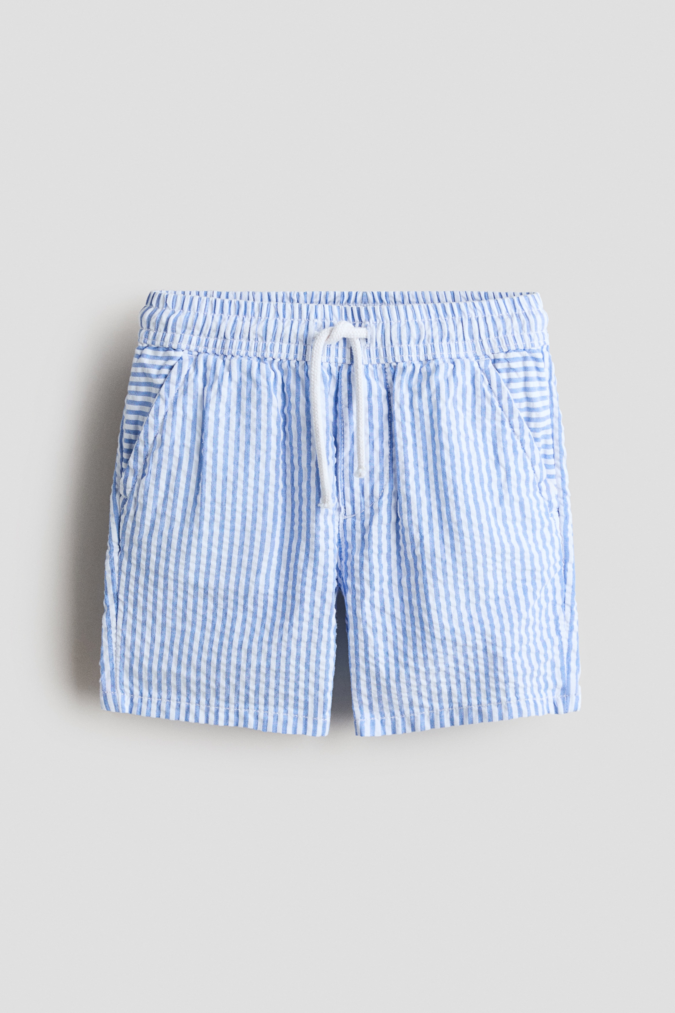 Blue/striped Seersucker Shorts for kids | H&M US