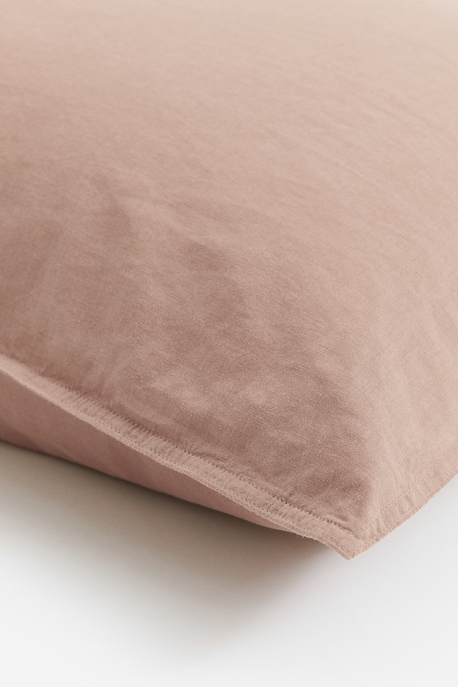 Washed linen-blend pillowcase - Beige/Powder pink/Grey/Dark yellow/Beige/White/Mint green/Mole/Dusty blue/Light green - 2