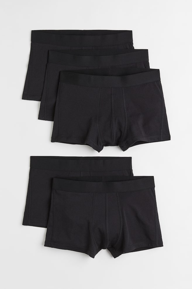 5-pack short trunks - Black/Grey/Black/Light blue/Dark blue - 1