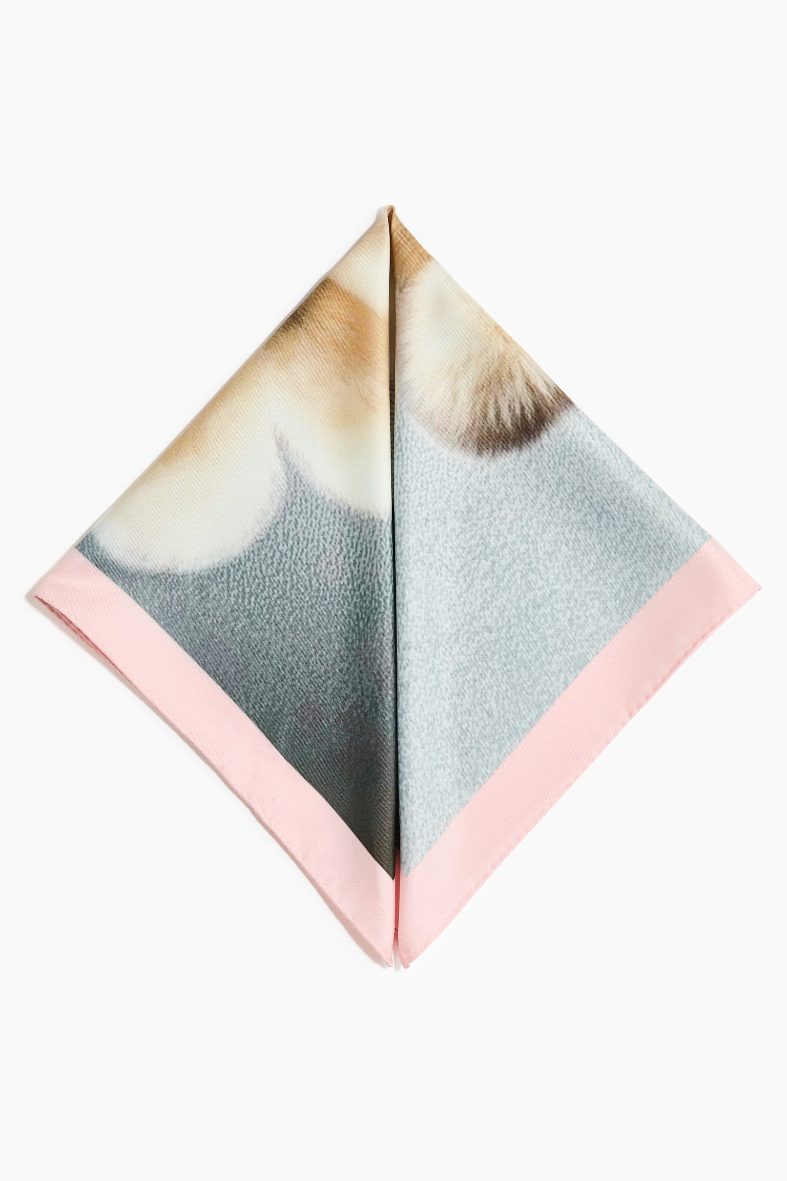 Printed scarf - Light pink/Light beige - 4